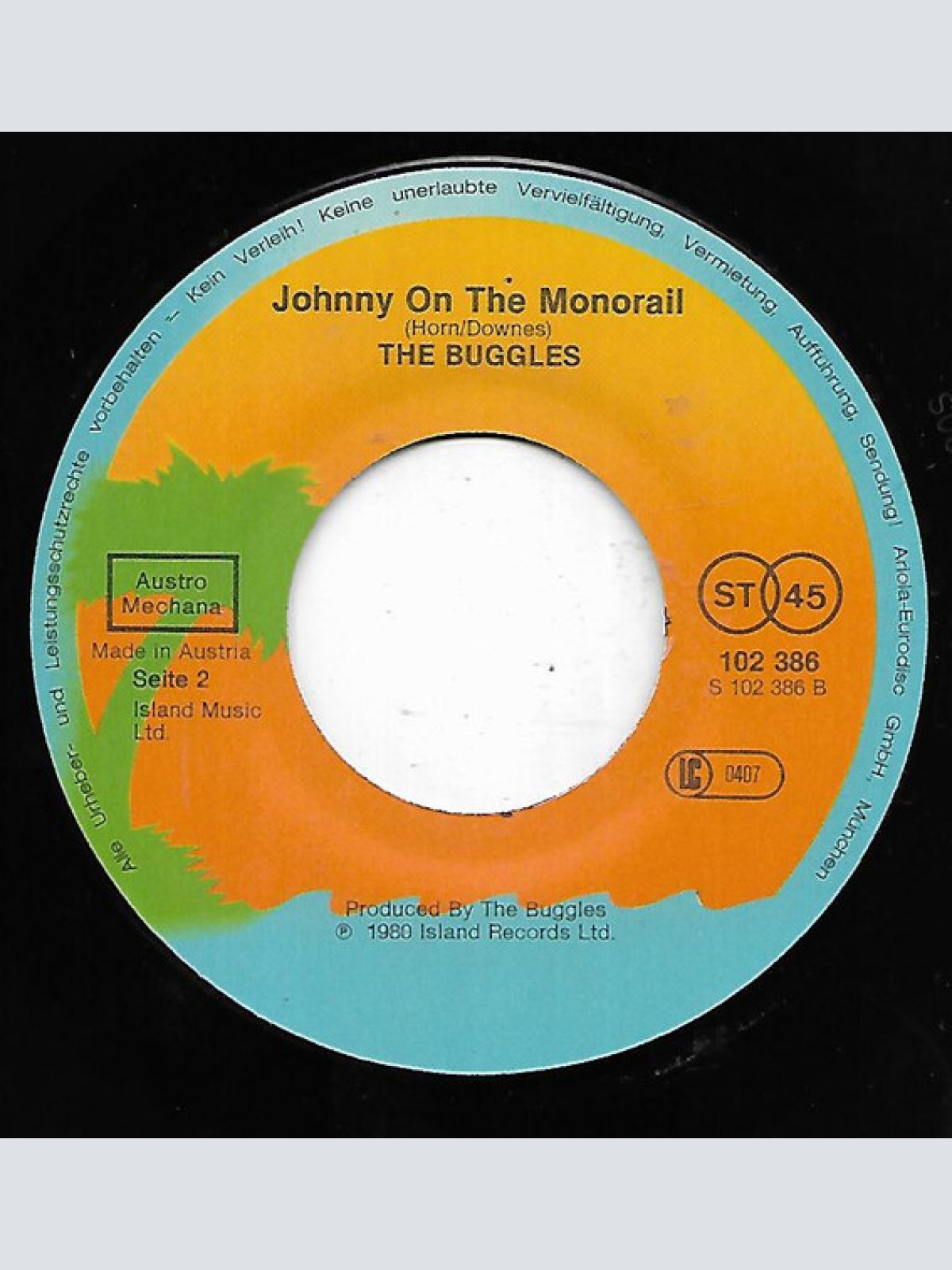 Vinyl / Buggles* - Elstree