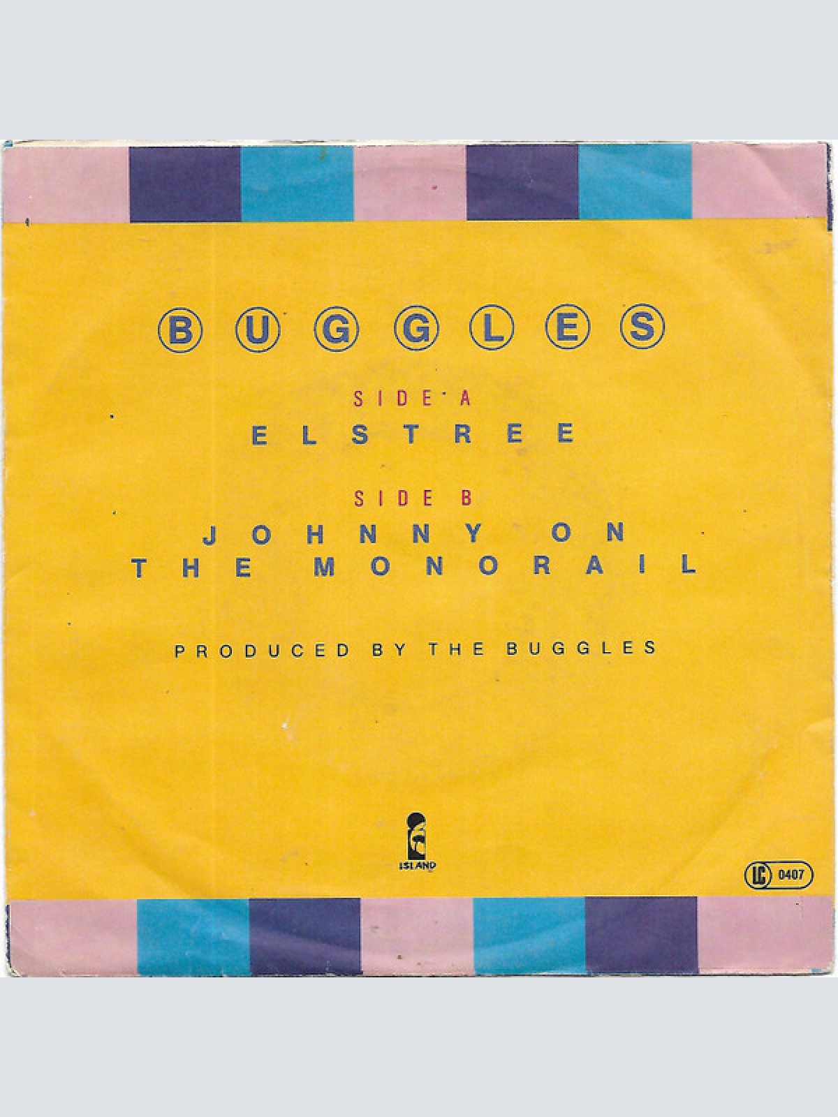 Vinyl / Buggles* - Elstree