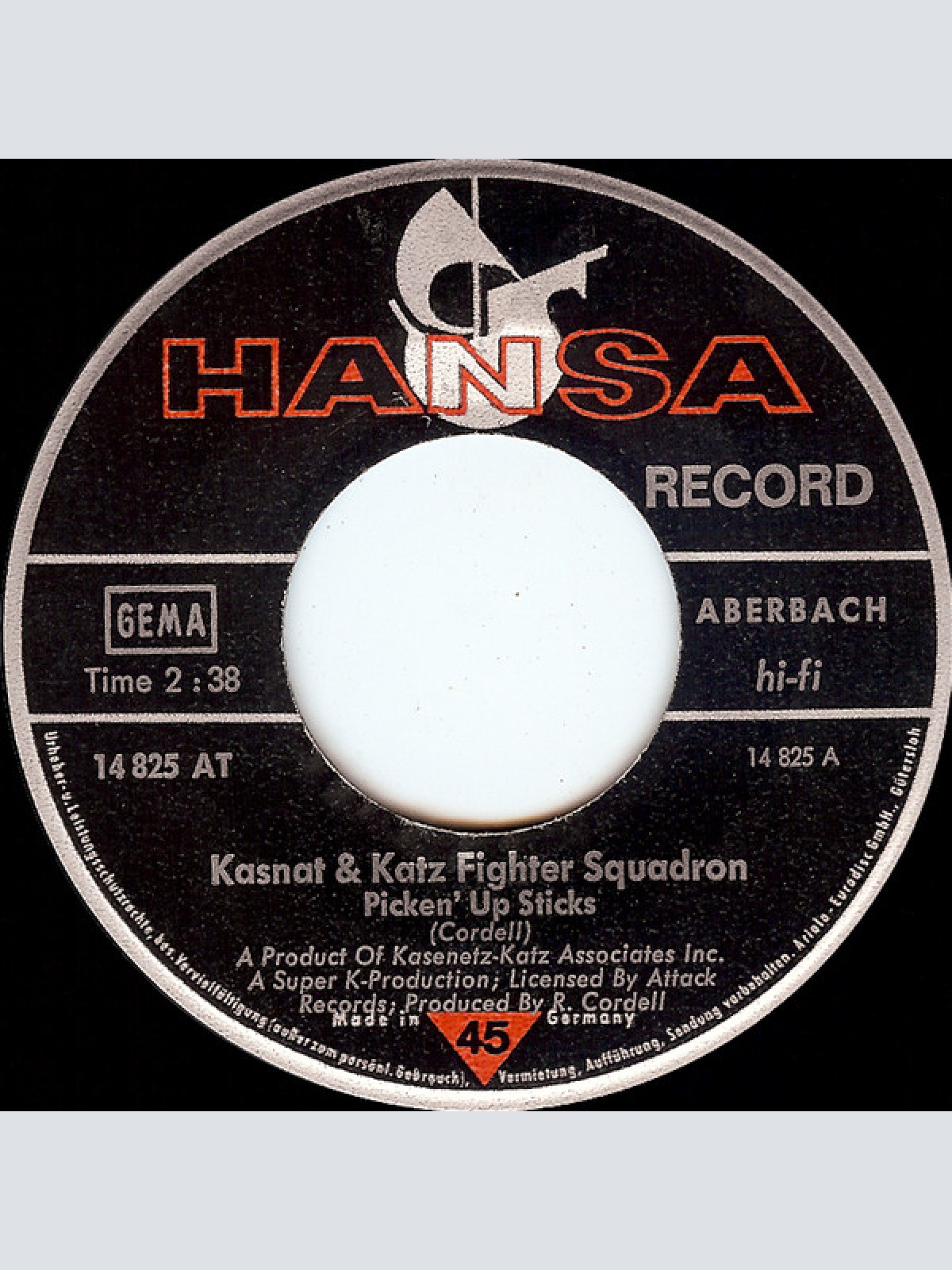 Vinyl / Kasnat & Katz Fighter Squadron - Picken' Up Sticks