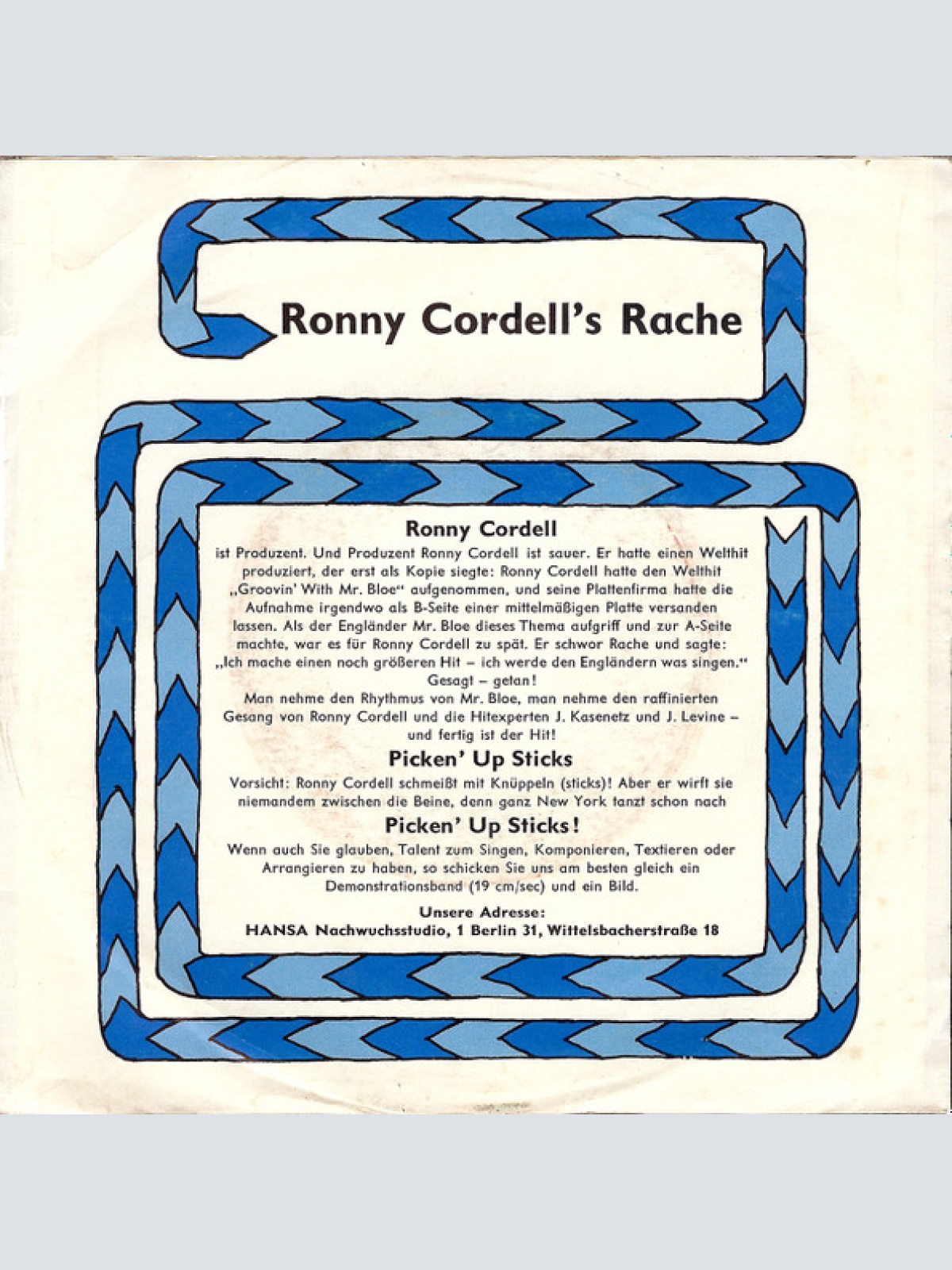 Vinyl / Kasnat & Katz Fighter Squadron - Picken' Up Sticks