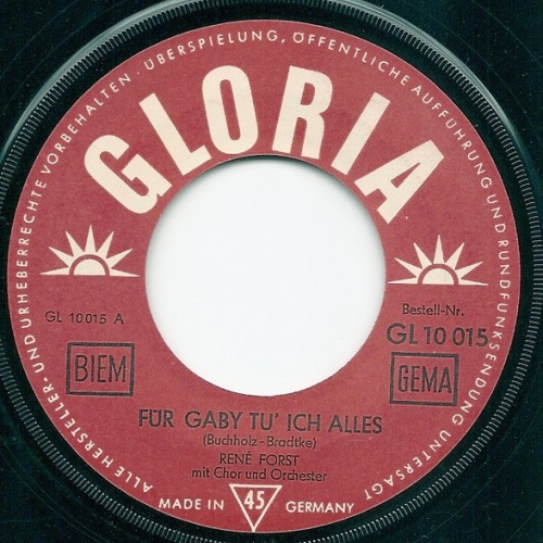 Vinyl / René Forst - Für Gaby Tu' Ich Alles