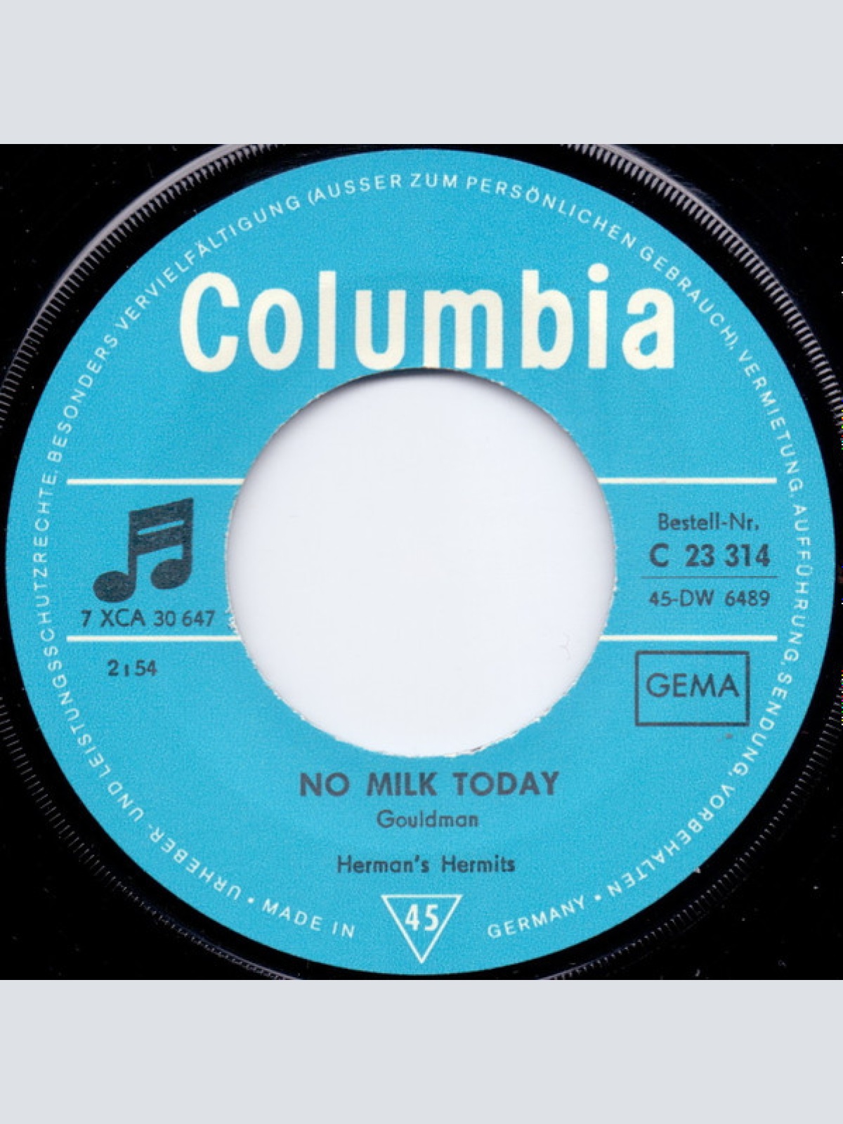 Vinyl / Herman's Hermits - No Milk Today