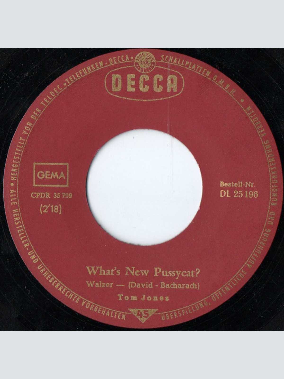 Vinyl / Tom Jones - What's New Pussycat?