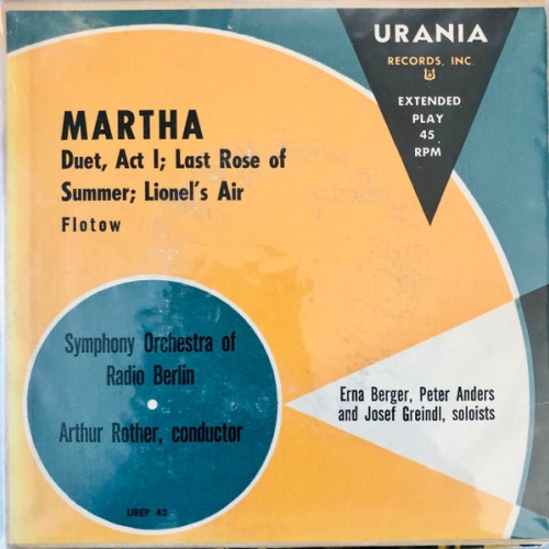 Vinyl / Symphony Orchestra Of Radio Berlin* / Arthur Rother*, Erna Berger / Peter Anders (2) / Josef Greindl, Flotow* - Martha
