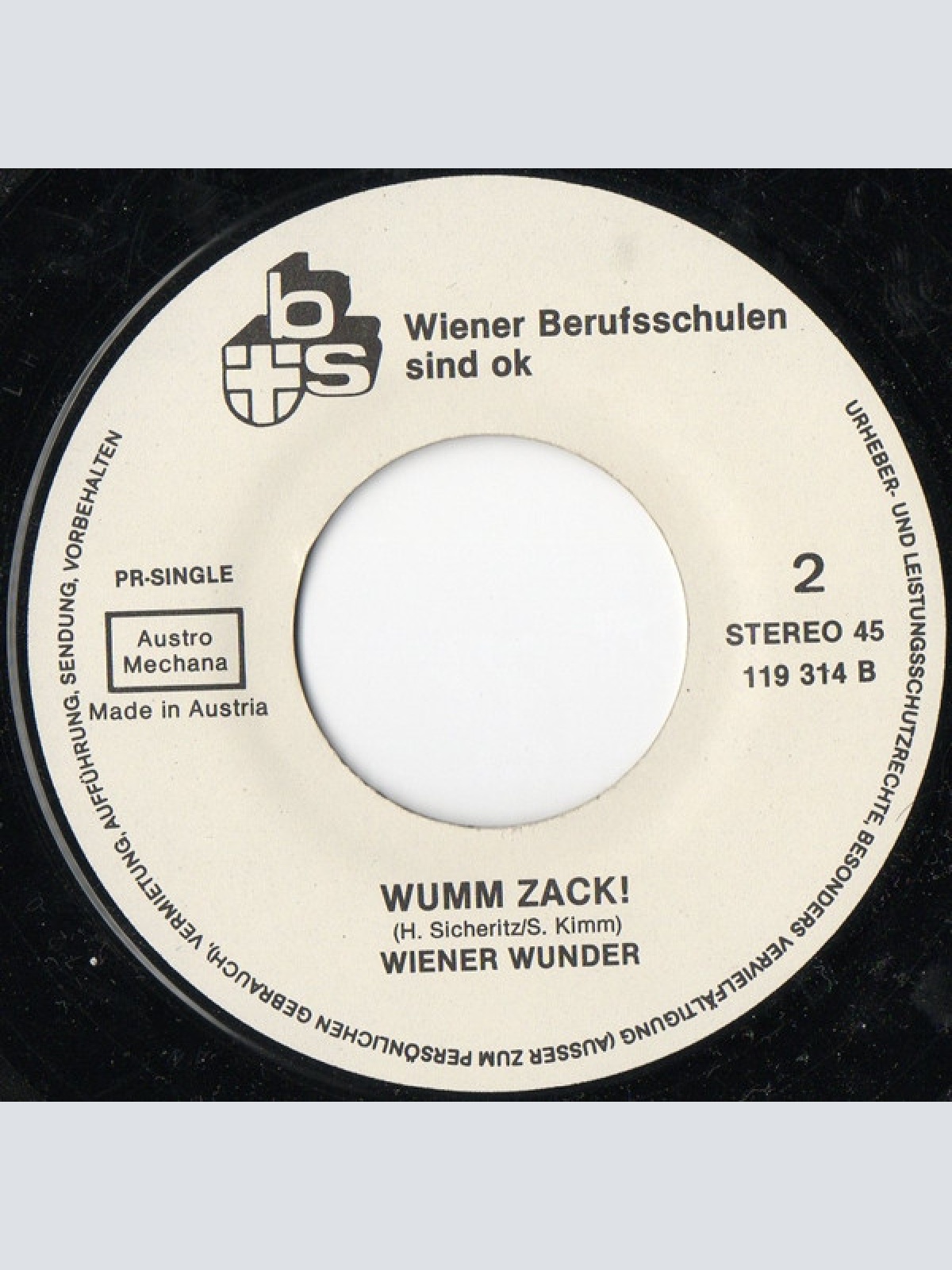 Vinyl / Stress (18) & Wiener Wunder - High Noon In Favoriten / Wumm Zack!