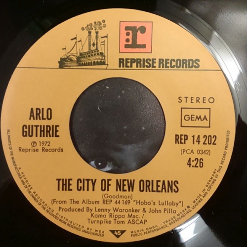 Vinyl / Arlo Guthrie - The City Of New Orleans / Days Are Short