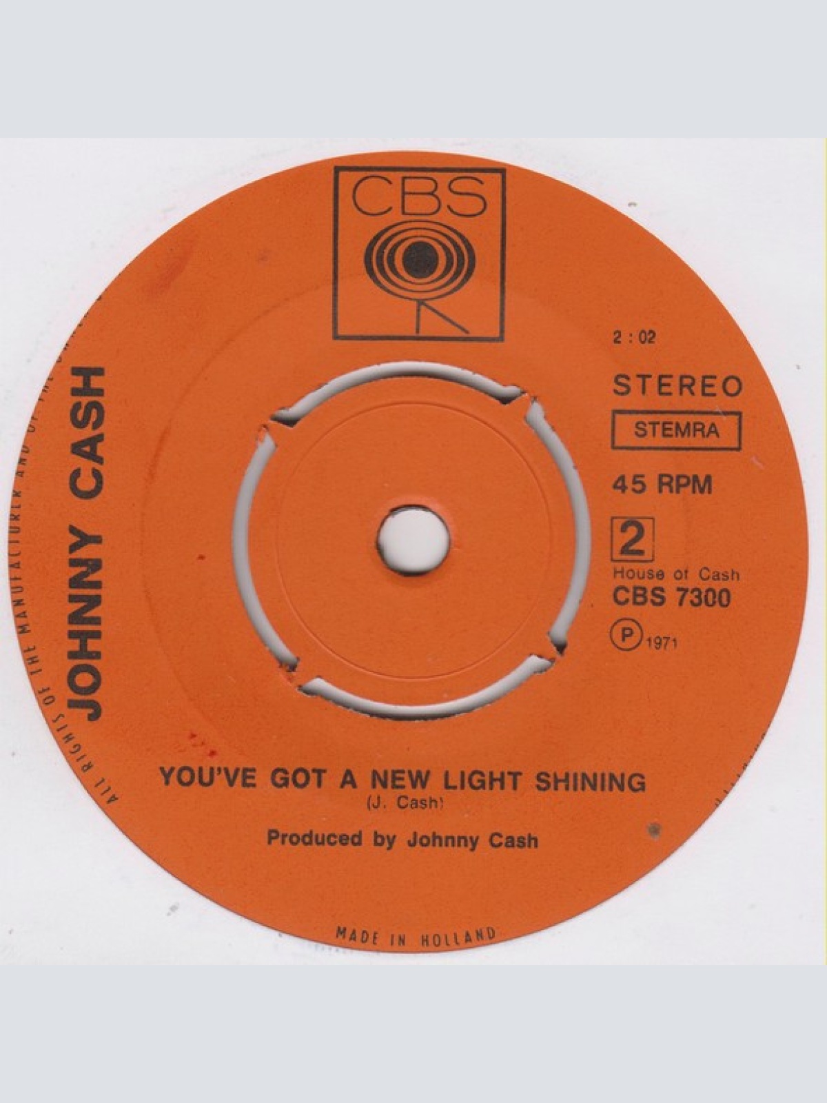 Vinyl / Johnny Cash - Singing In Viet Nam Talking Blues / You've Got A New Light Shining