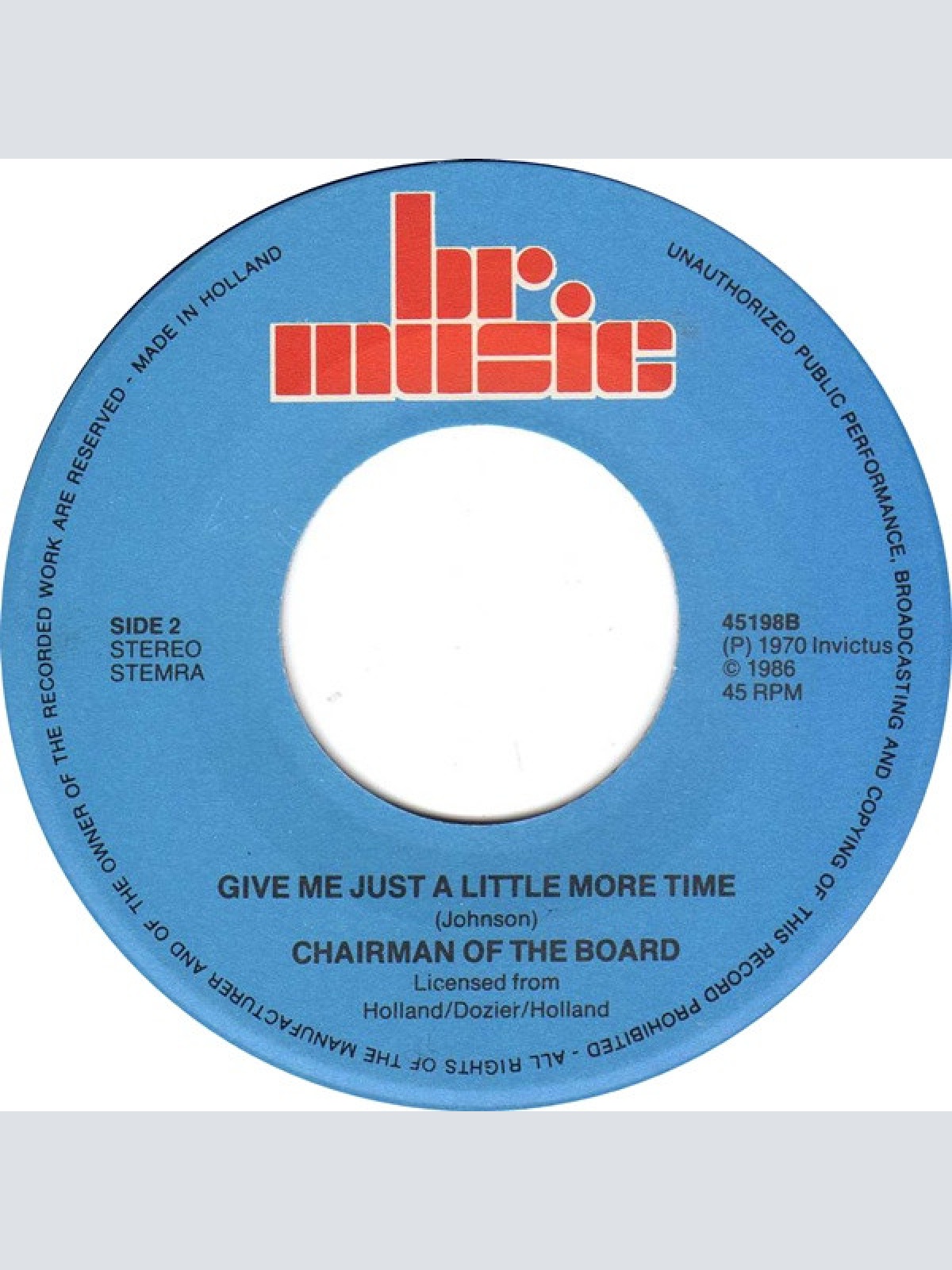 Vinyl / Freda Payne / Chairmen Of The Board - Band Of Gold / Give Me Just A Little More Time