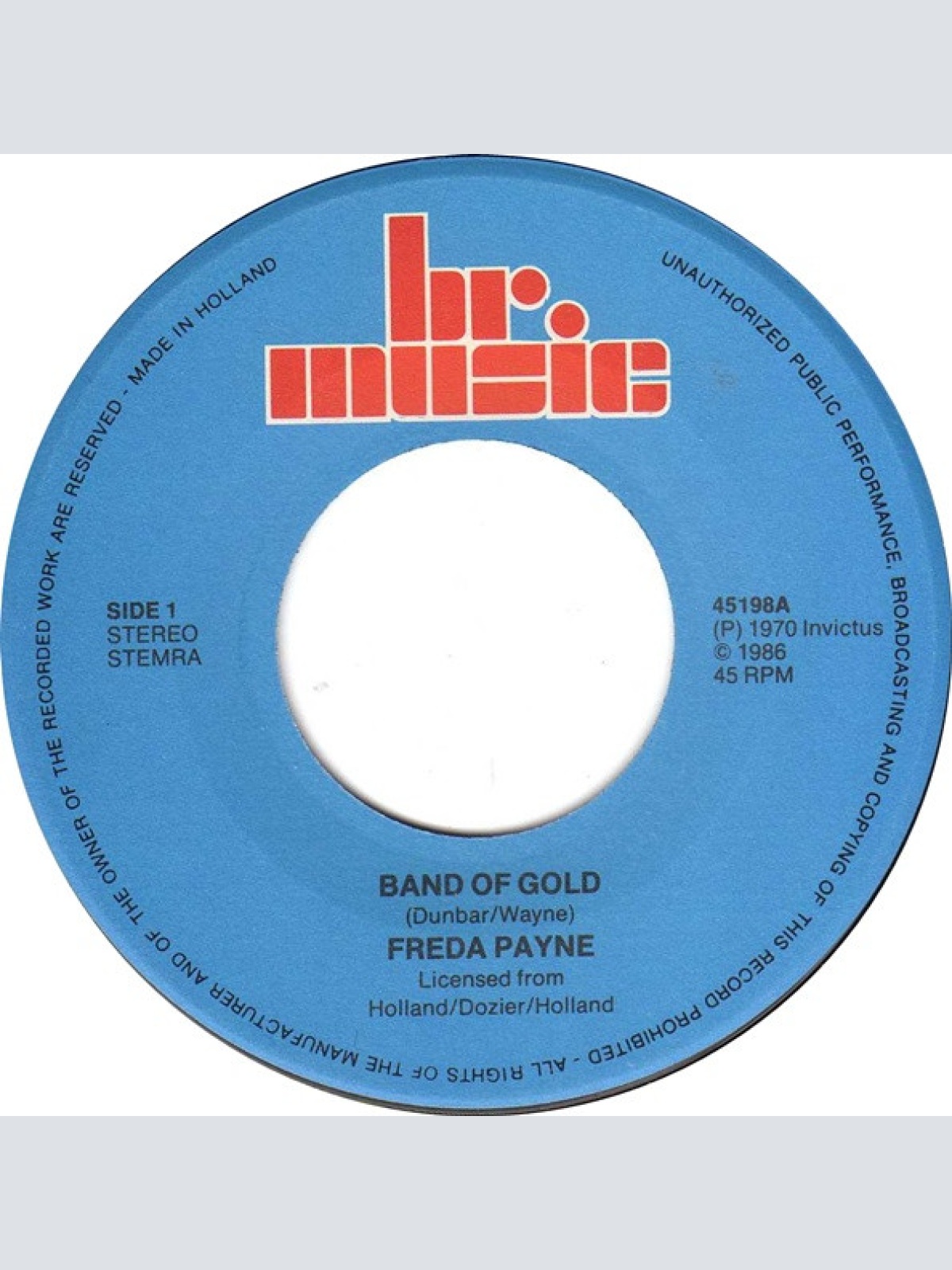 Vinyl / Freda Payne / Chairmen Of The Board - Band Of Gold / Give Me Just A Little More Time