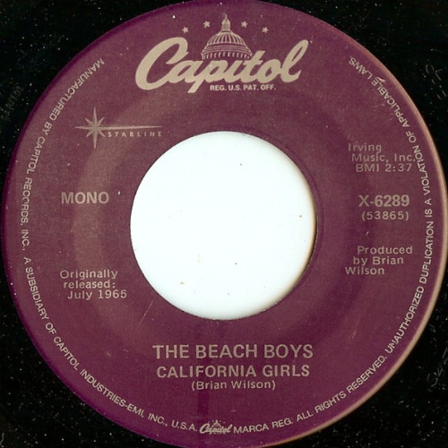 Vinyl / The Beach Boys - California Girls