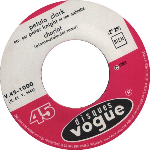 Vinyl / Petula Clark Acc. Par Peter Knight Et Son Orchestre* - Chariot / Claquez Vos Doigts