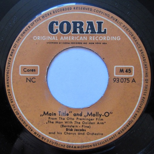 Vinyl / Dick Jacobs And His Chorus And Orchestra* - „Main Title“ And „Molly-O“ / Butternut