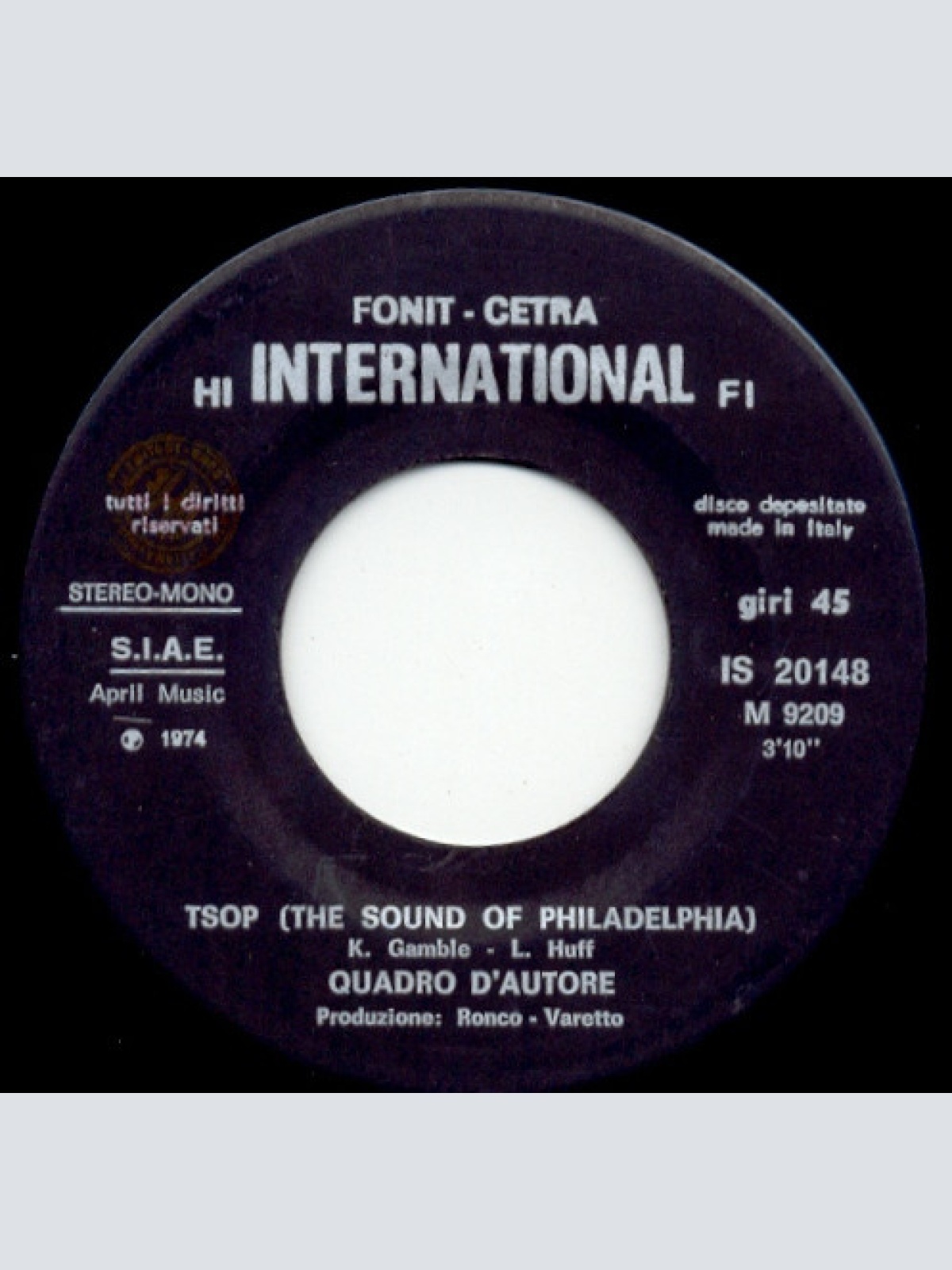 Vinyl / Quadro D'autore - Tsop / Bluff