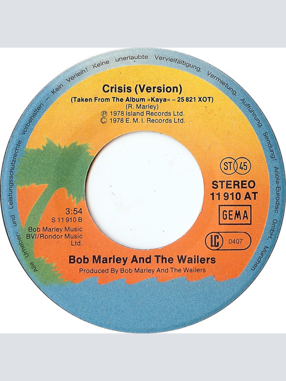 Vinyl / Bob Marley & The Wailers - Is This Love