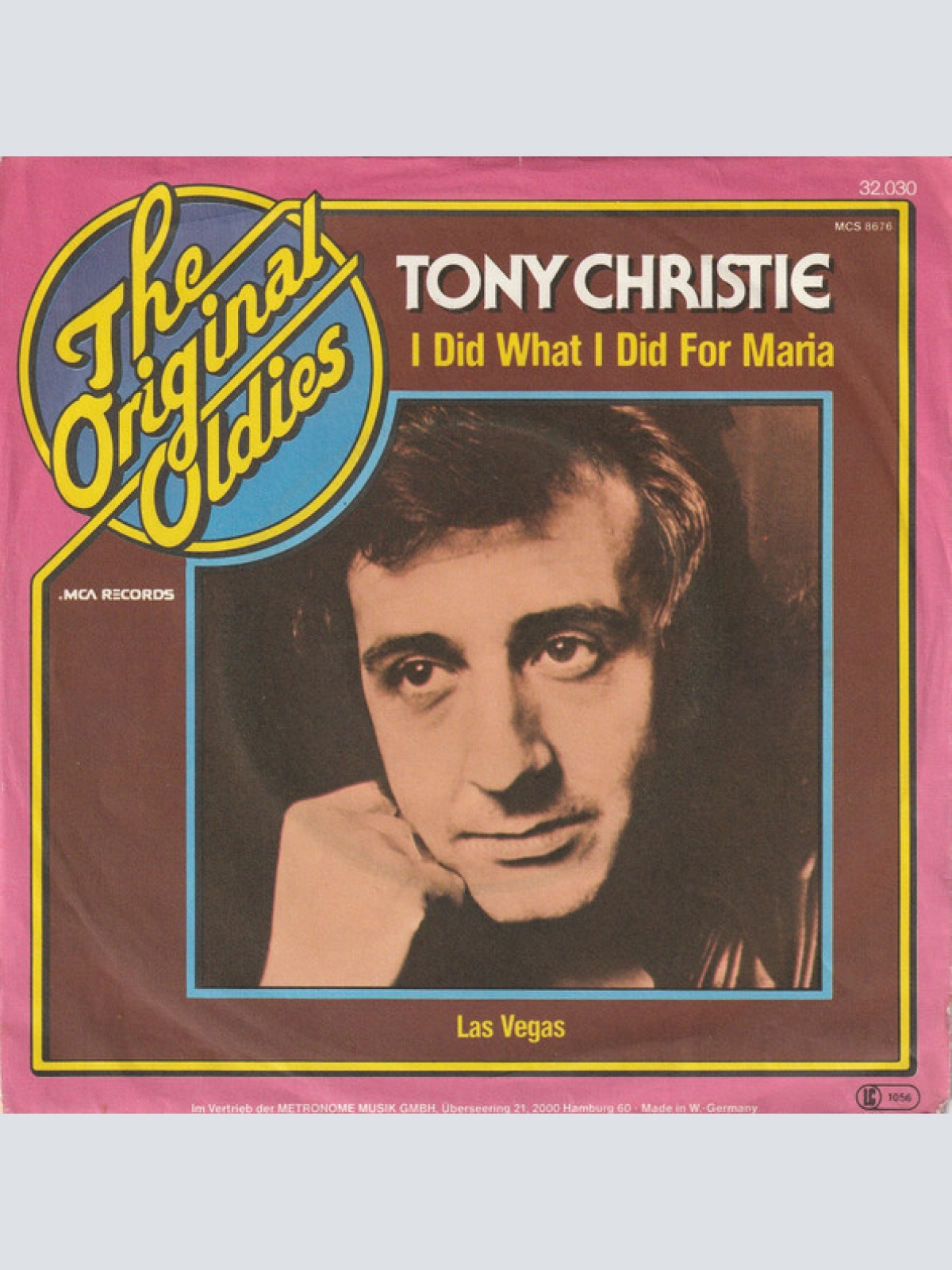 Vinyl / Tony Christie - I Did What I Did For Maria