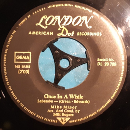 Vinyl / Mike Minor - Once In A While / Rumble In The Night