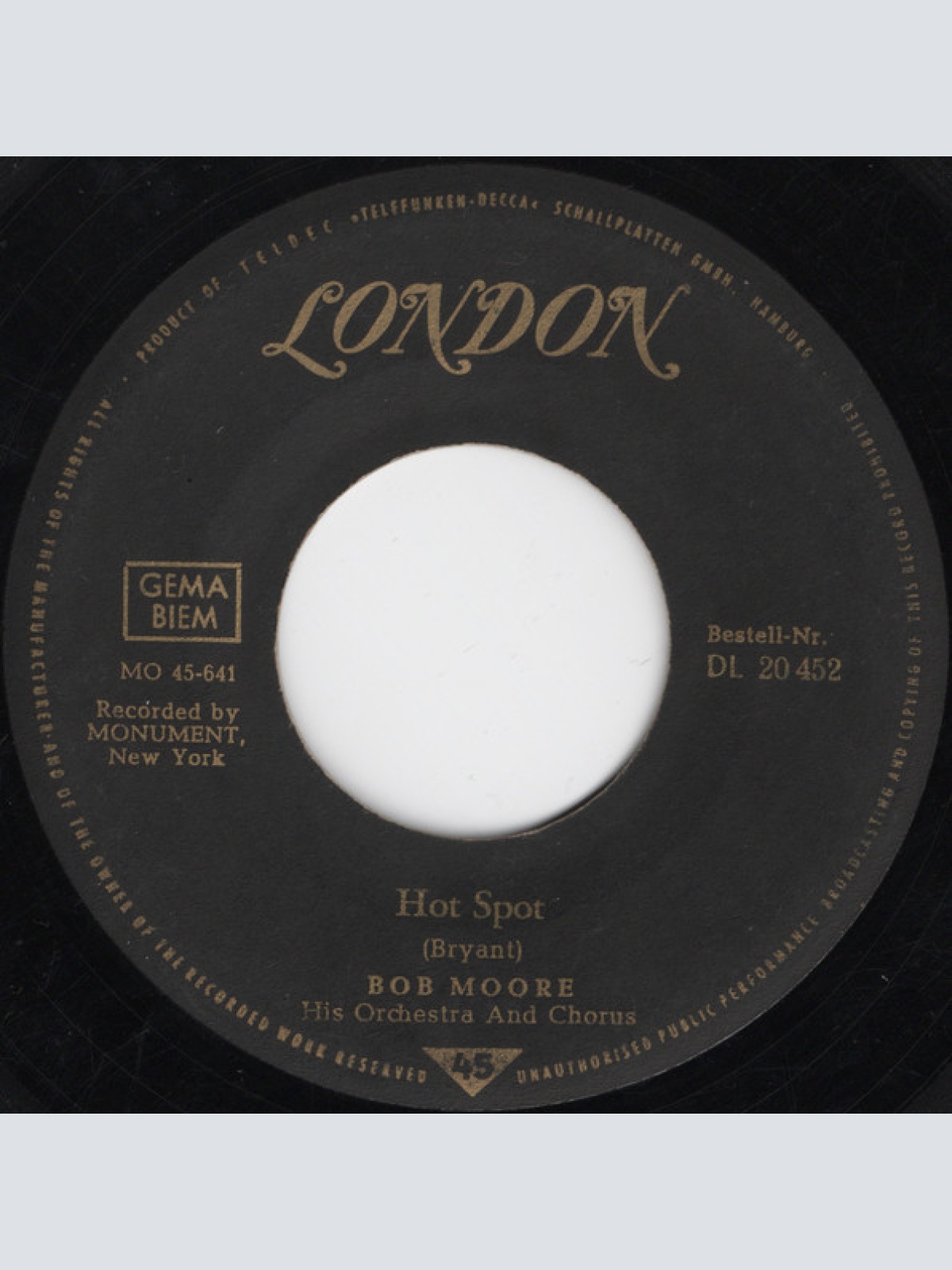 Vinyl / Bob Moore Und Sein Orchester* - Mexico / Hot Spot