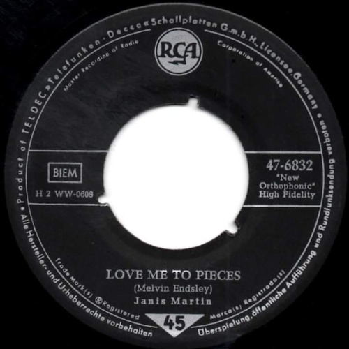 Vinyl / Janis Martin (2) - Love Me To Pieces / Two Long Years