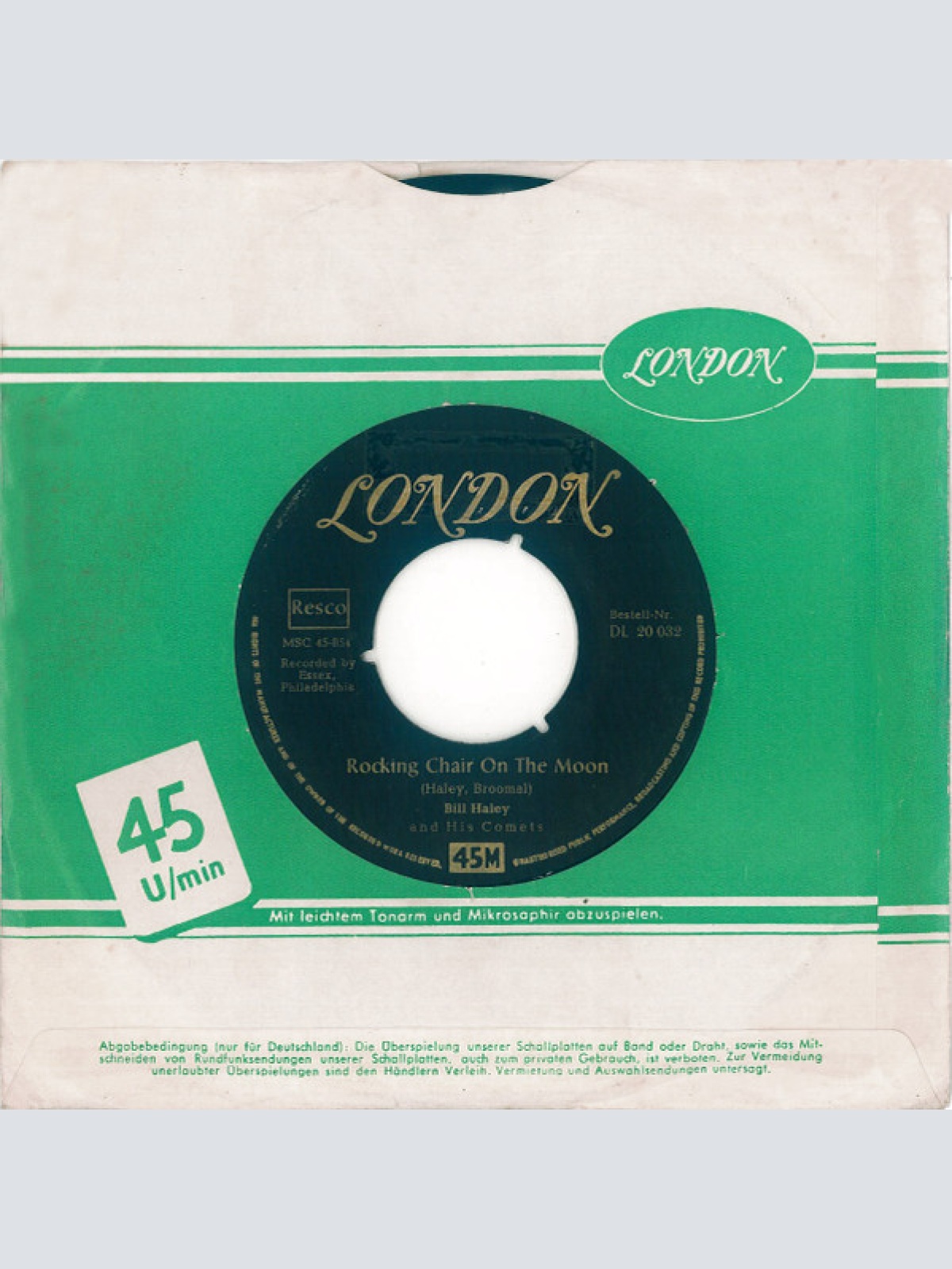 Vinyl / Bill Haley And His Comets - Ten Little Indians / Rocking Chair On The Moon