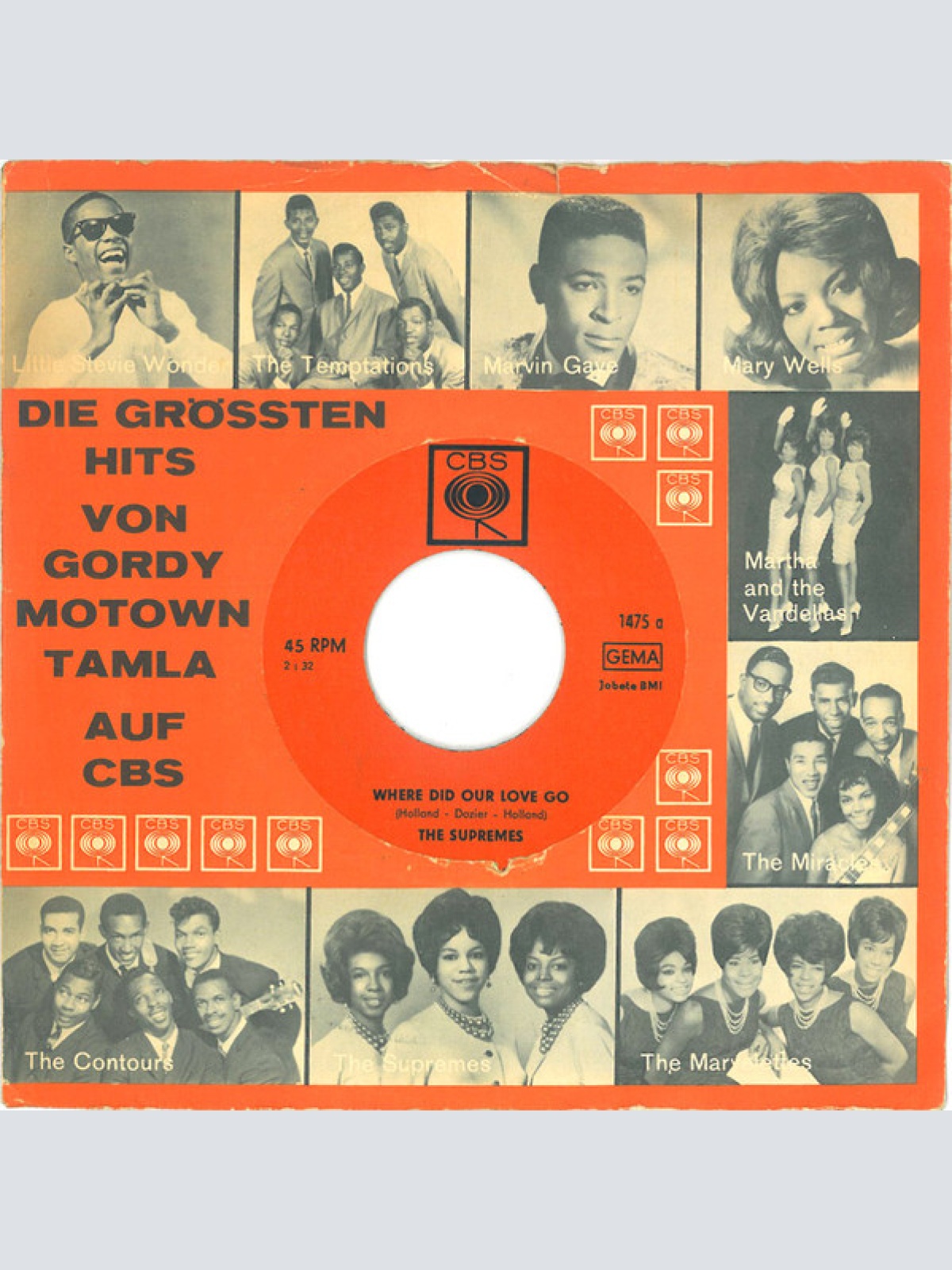 Vinyl / The Supremes - Where Did Our Love Go / He Means The World To Me