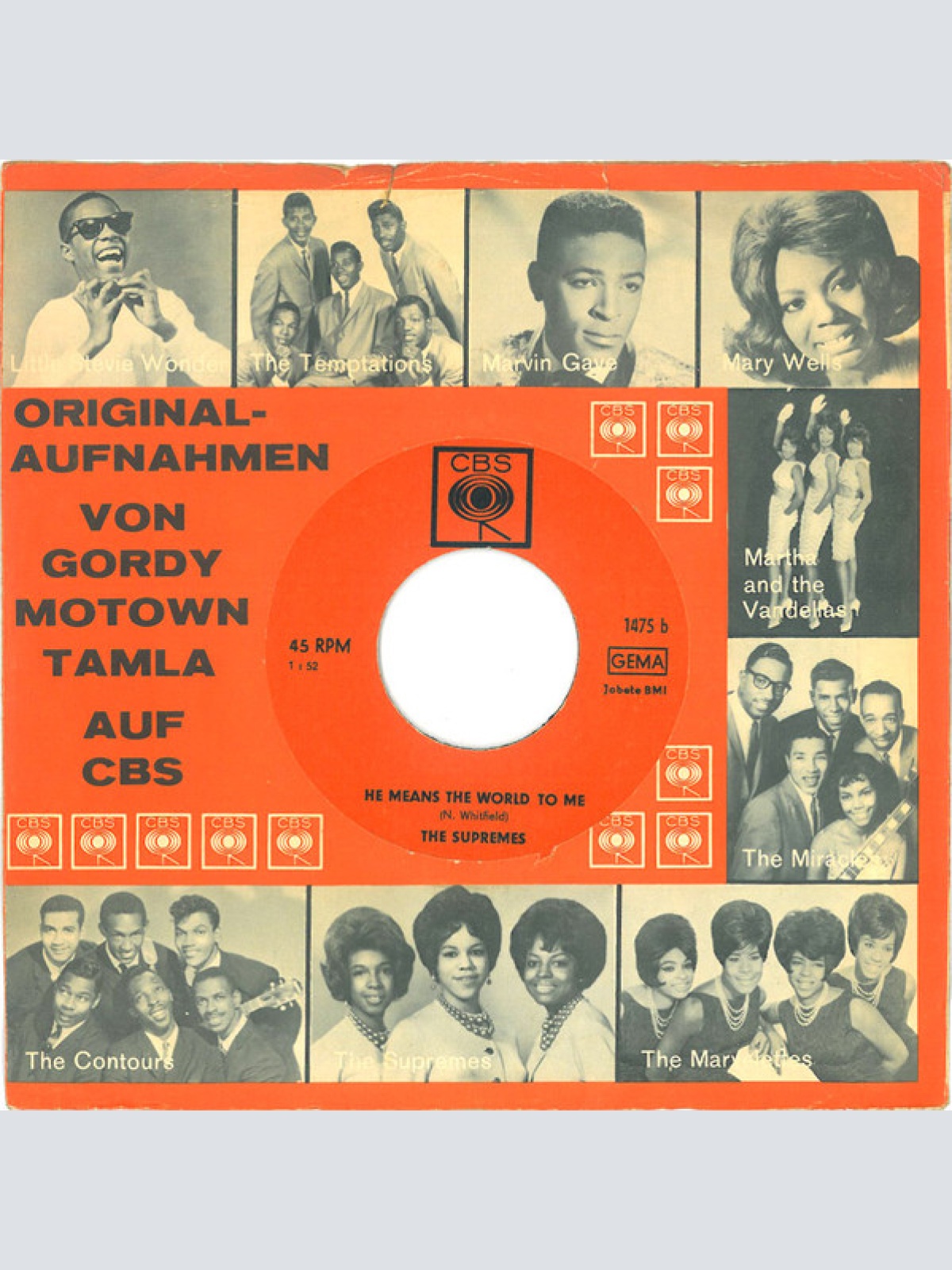 Vinyl / The Supremes - Where Did Our Love Go / He Means The World To Me