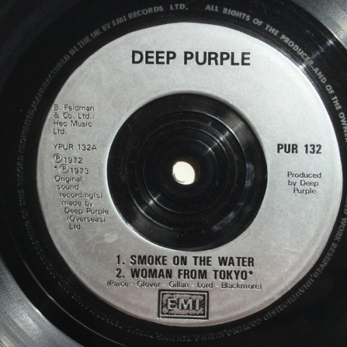 Vinyl / Deep Purple - Smoke On The Water / Woman From Tokyo / Child In Time