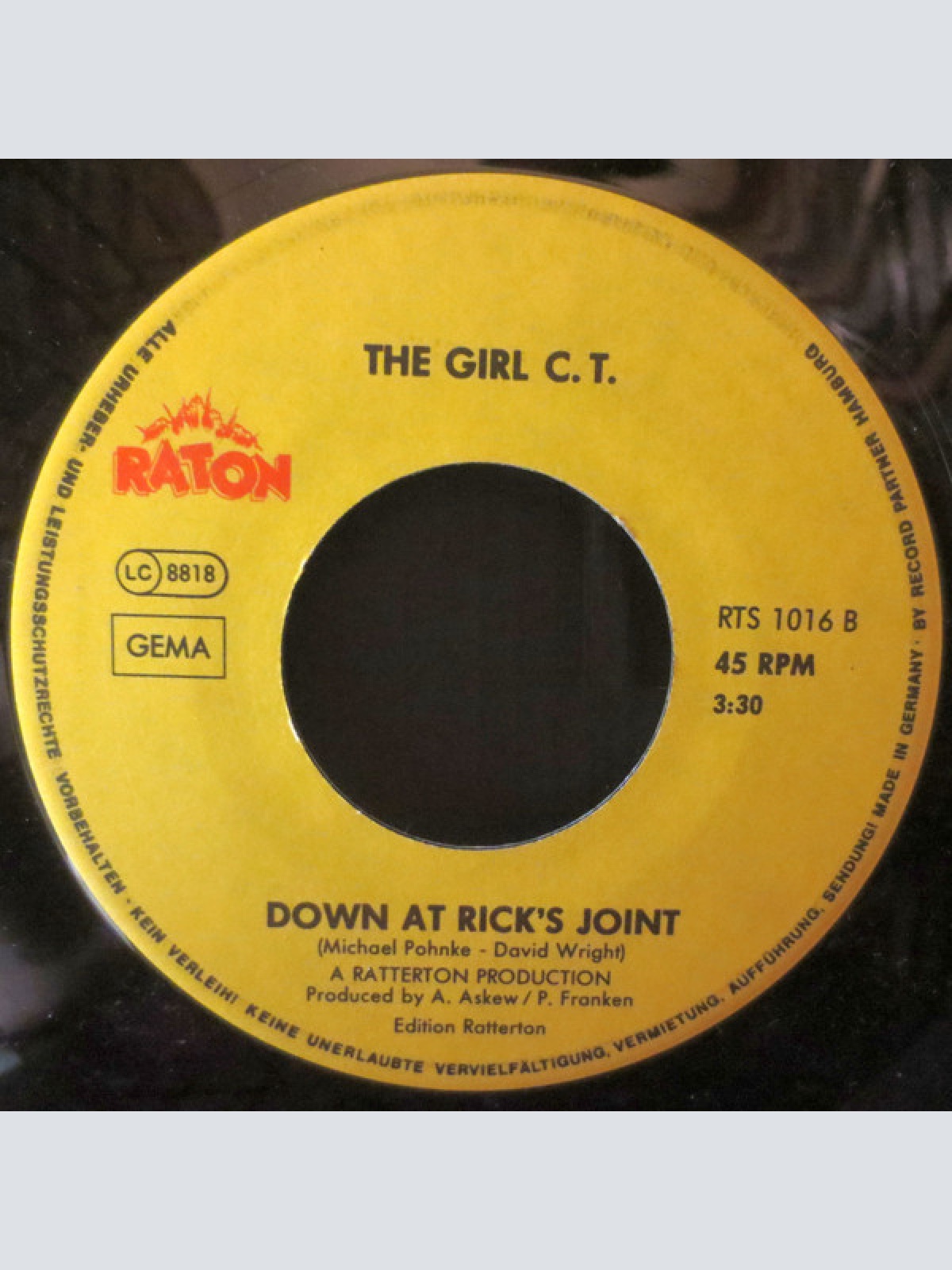 Vinyl / The Girl C.T. - Asia