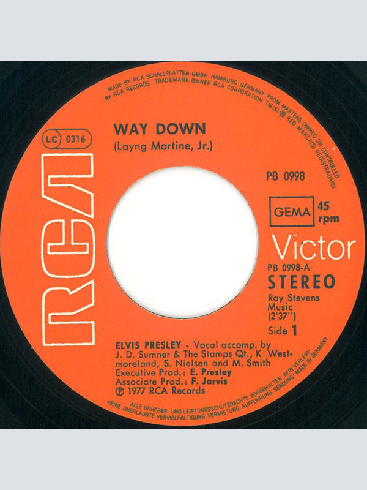 Vinyl / Elvis Presley - Way Down