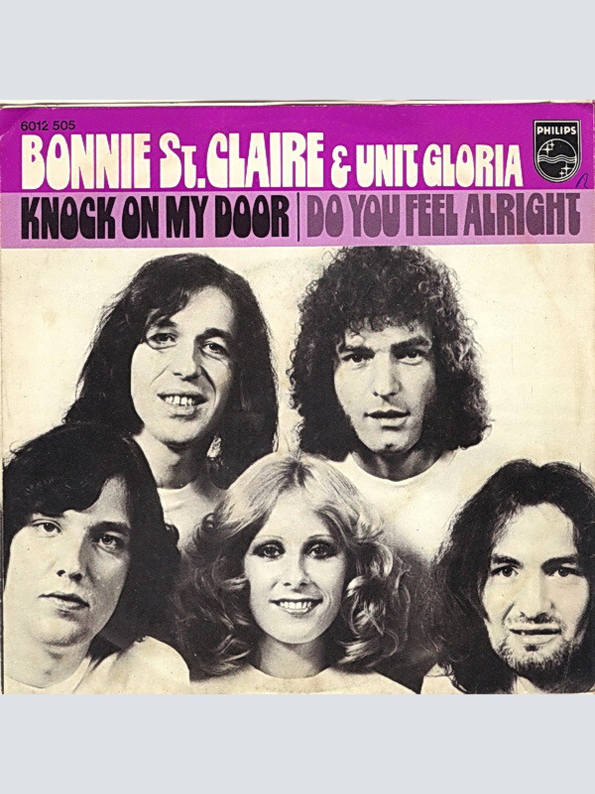 Vinyl / Bonnie St. Claire & Unit Gloria - Knock On My Door / Do You Feel Alright