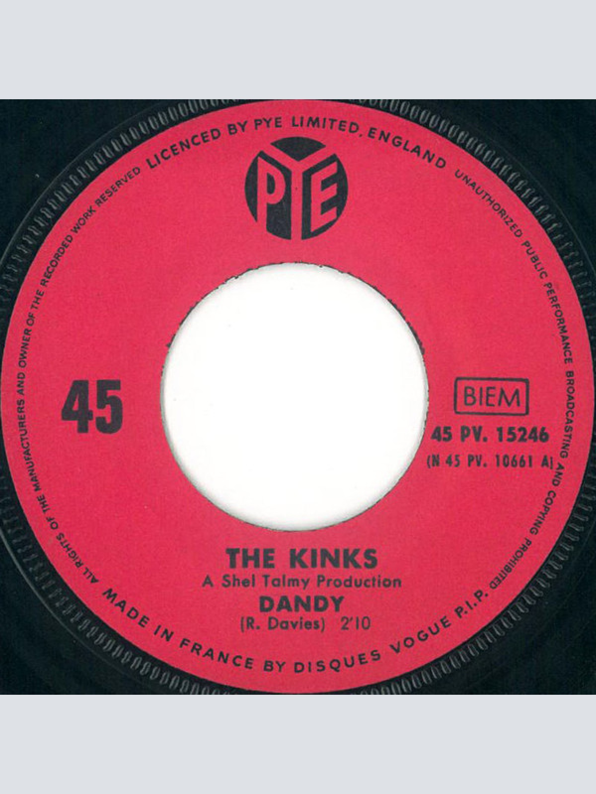 Vinyl / The Kinks - Dandy / Party Line