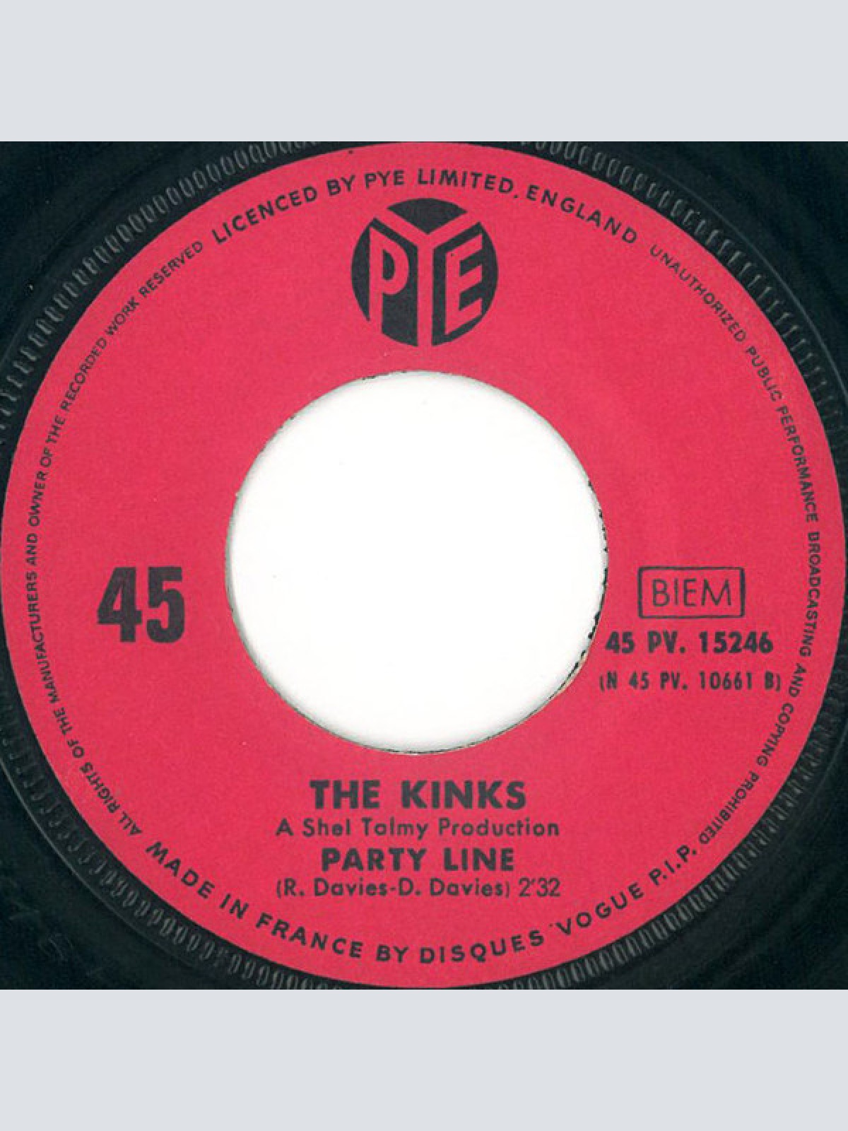Vinyl / The Kinks - Dandy / Party Line