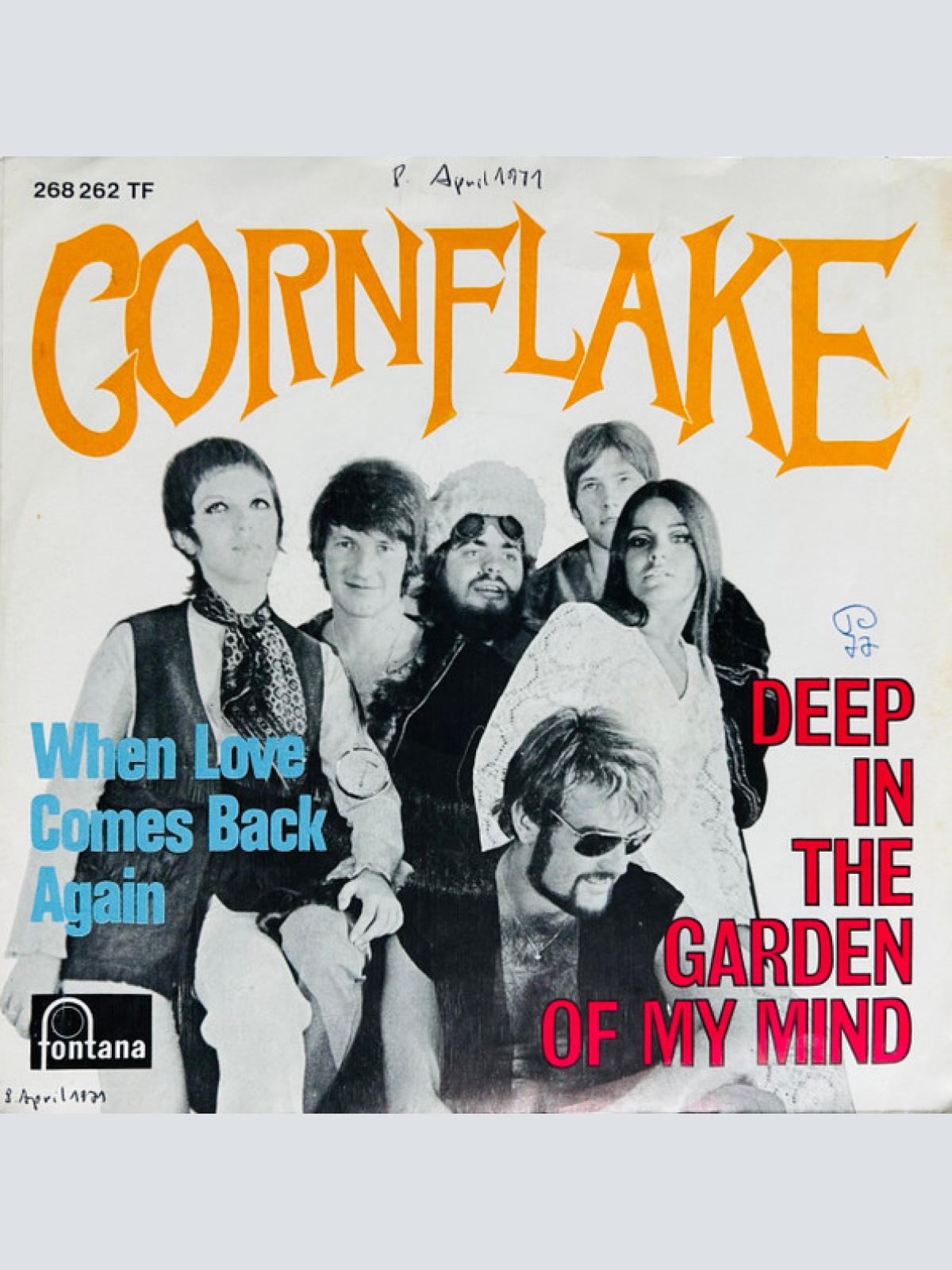 Vinyl / Cornflake (3) - Deep In The Garden Of My Mind / When Love Comes Back Again