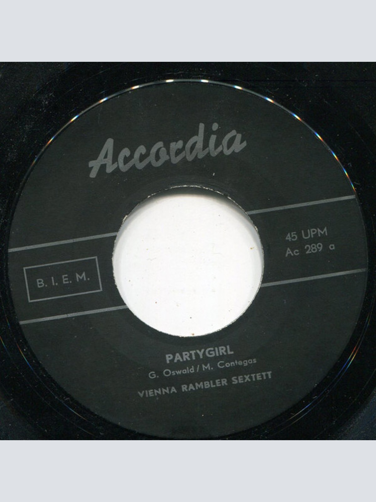 Vinyl / Vienna Rambler Sextett - Party Girl / Lady Love