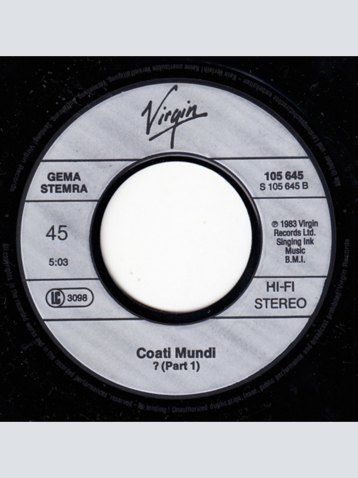 Vinyl / Coati Mundi - Oh! That Love Decision
