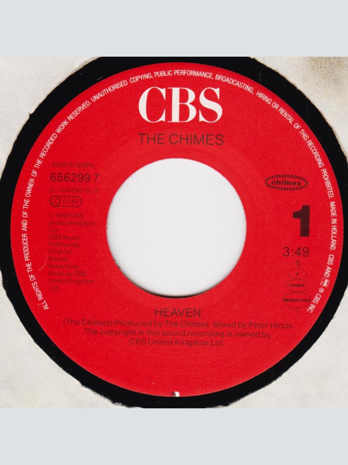 Vinyl / The Chimes - Heaven