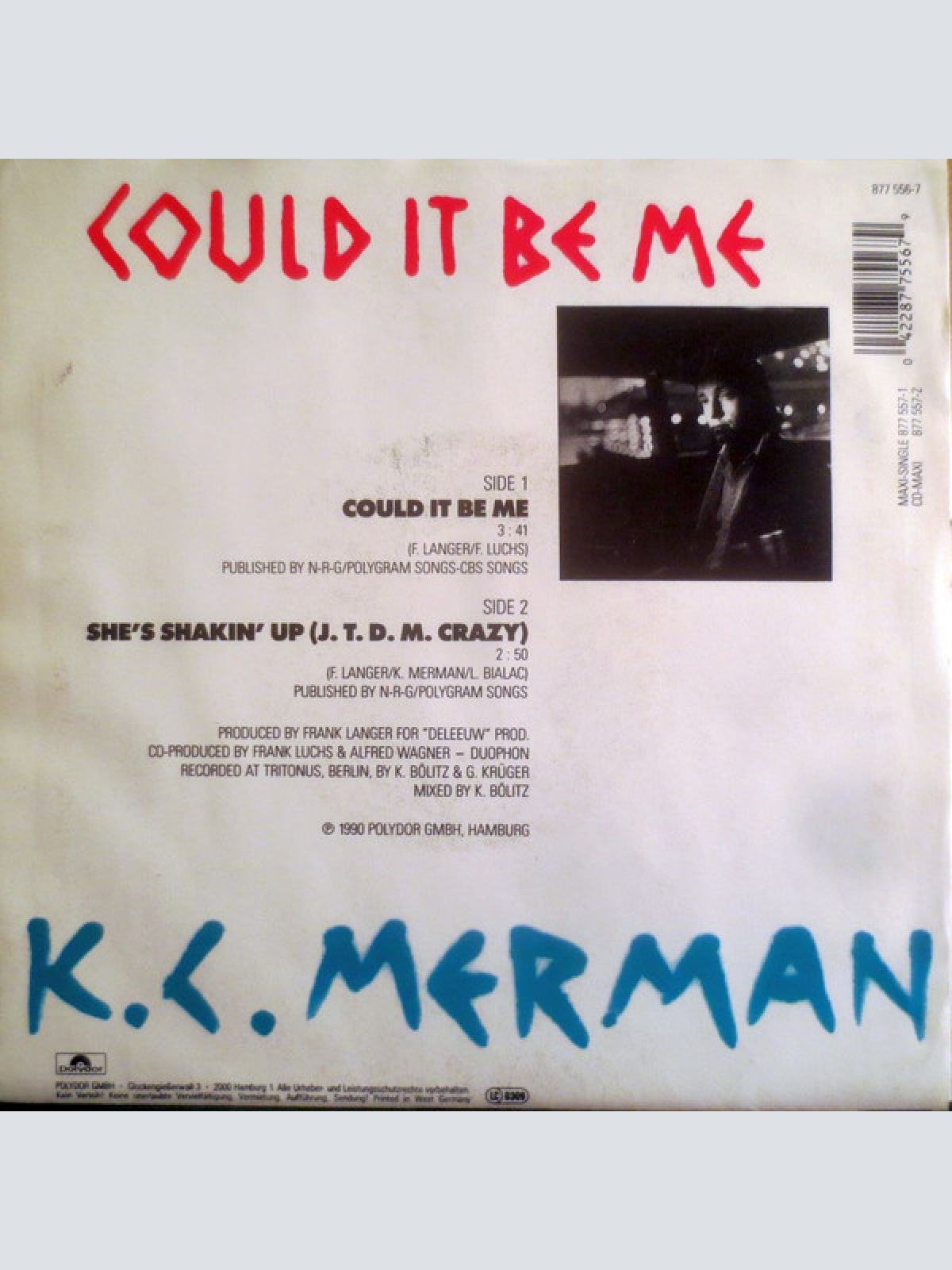 Vinyl / K.C. Merman* - Could It Be Me