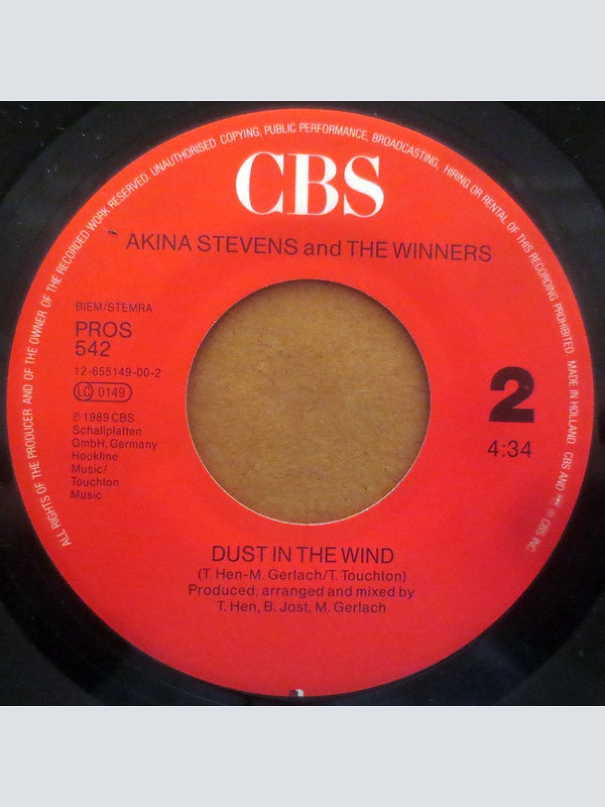 Vinyl / Akina Stevens And The Winners (4) - This Time