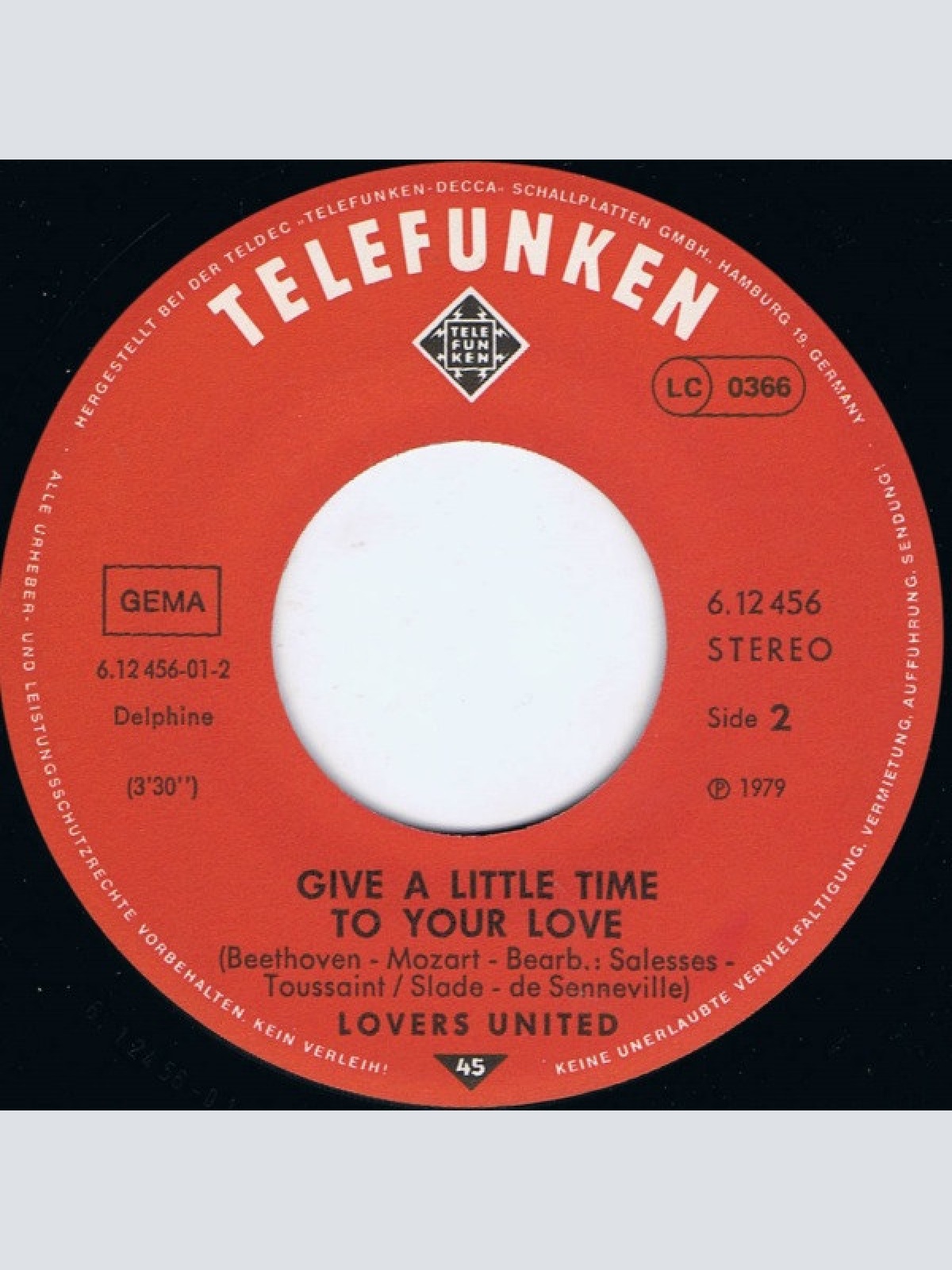 Vinyl / Lovers United - Out Of The Night