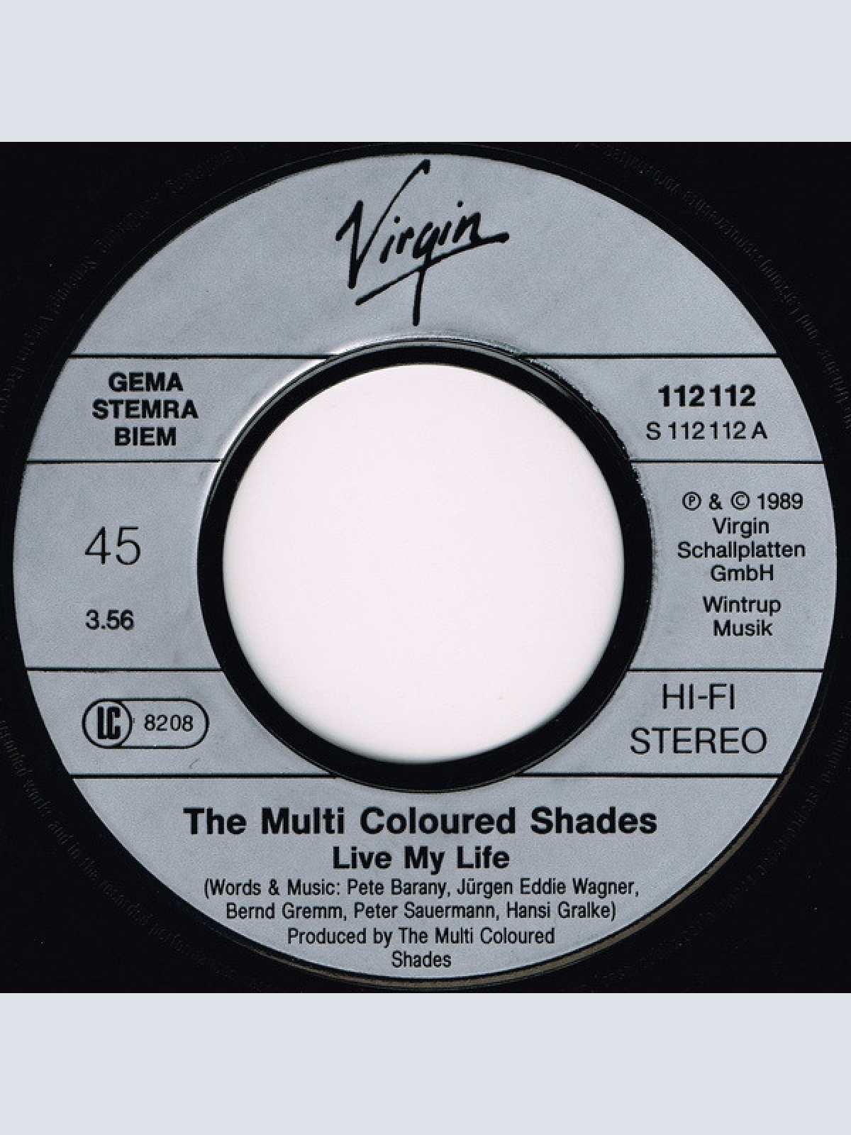 Vinyl / The Multi Coloured Shades* - Live My Life