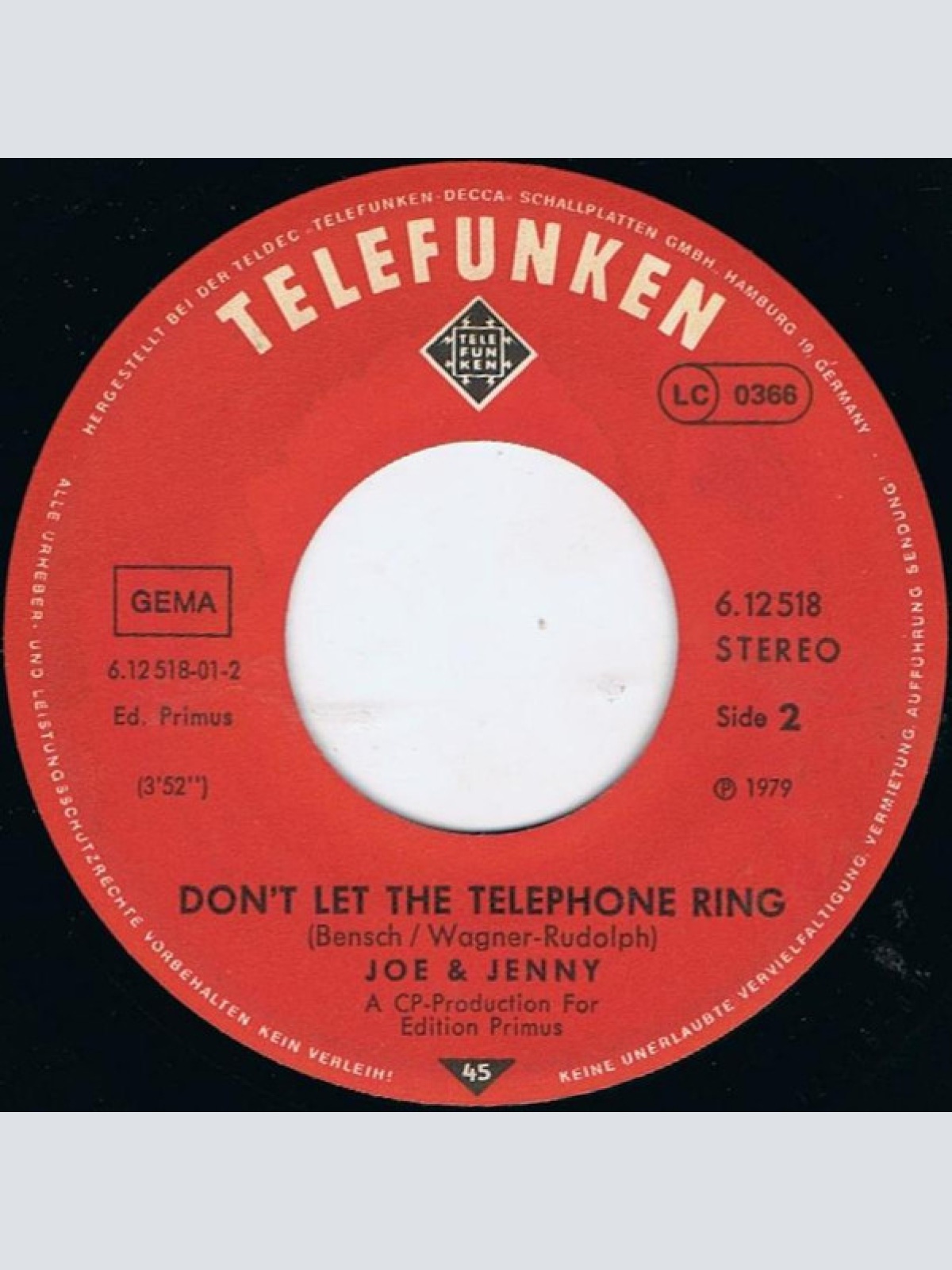 Vinyl / Joe & Jenny - The Name Of The Game