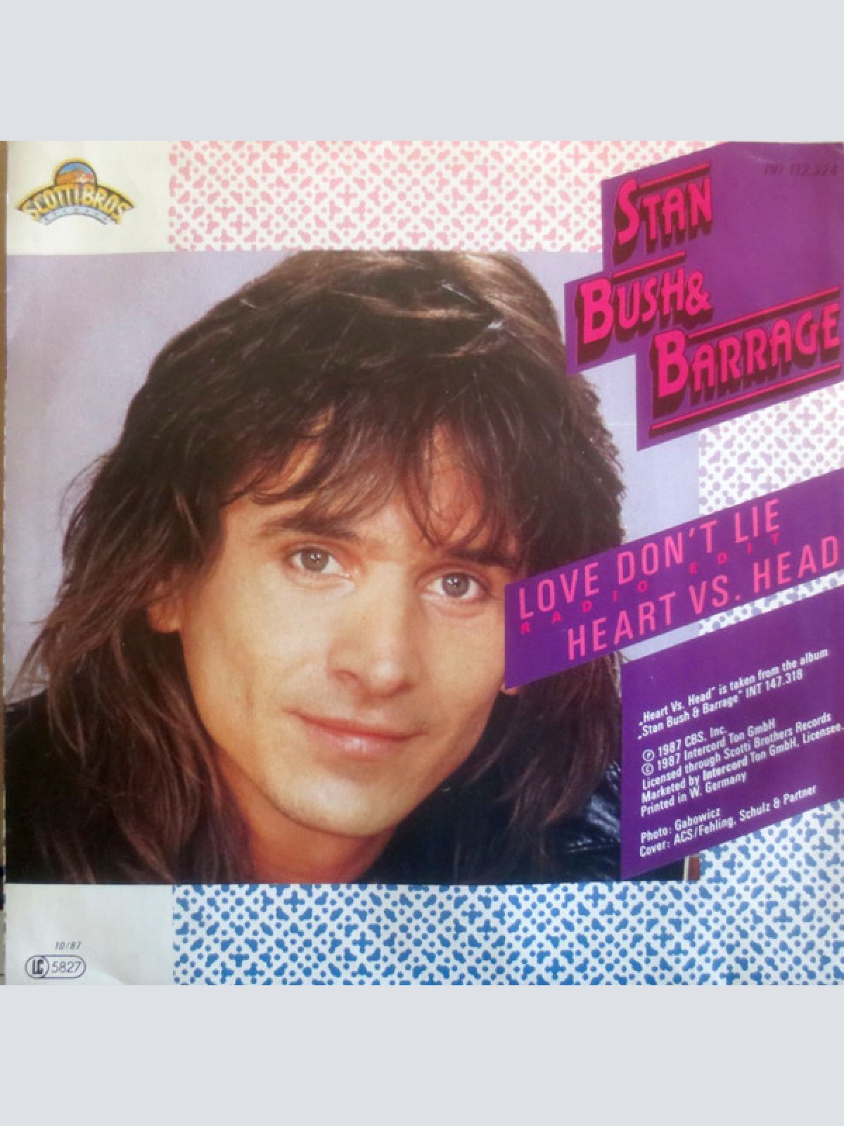 Vinyl / Stan Bush & Barrage (3) - Love Don't Lie (Radio Edit)