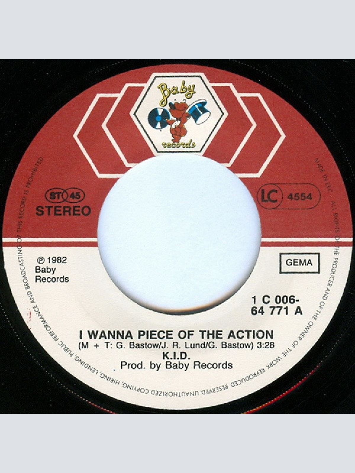 Vinyl / K.I.D. - I Wanna Piece Of The Action