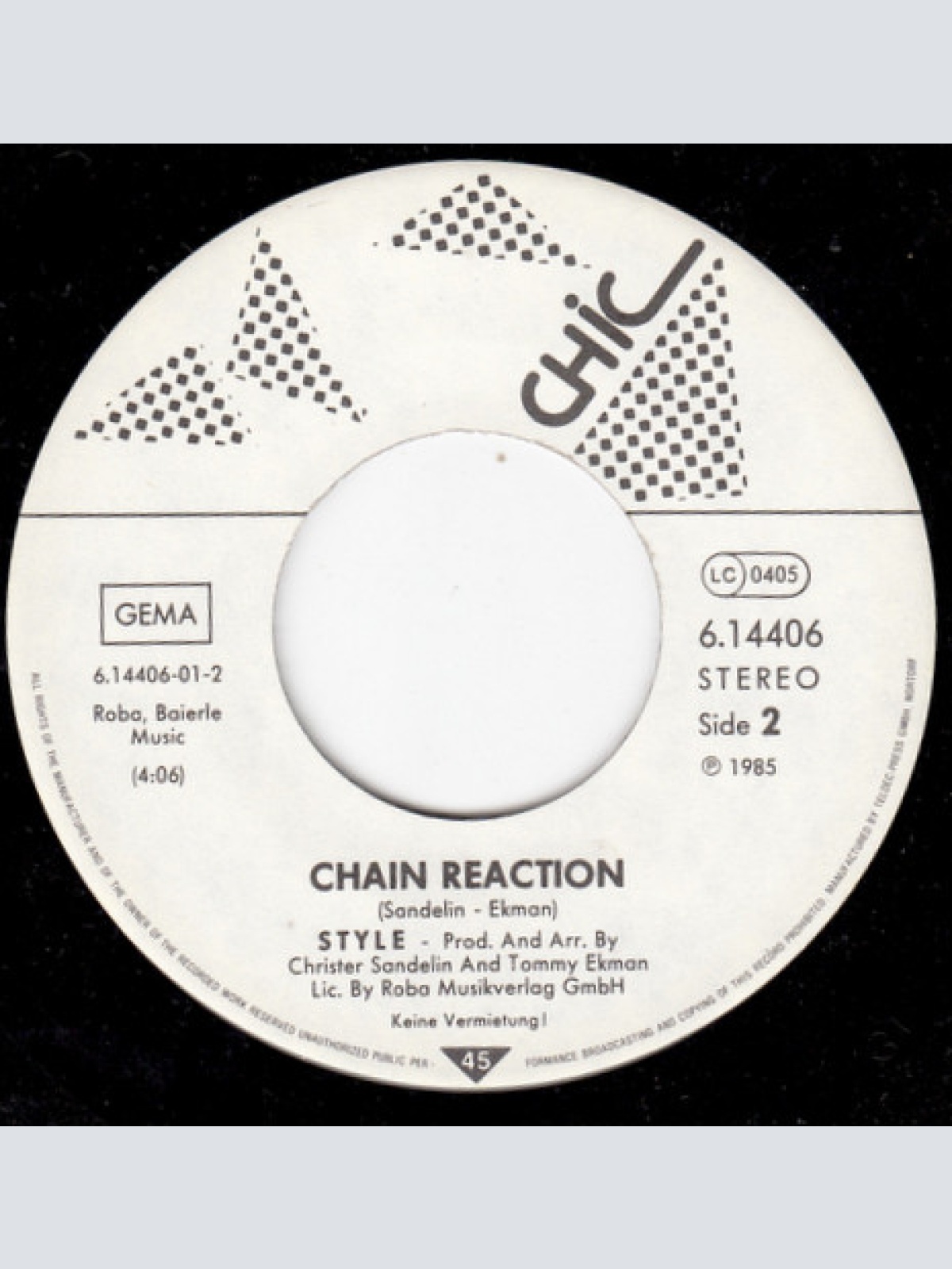 Vinyl / Style (4) - Telephone / Chain Reaction