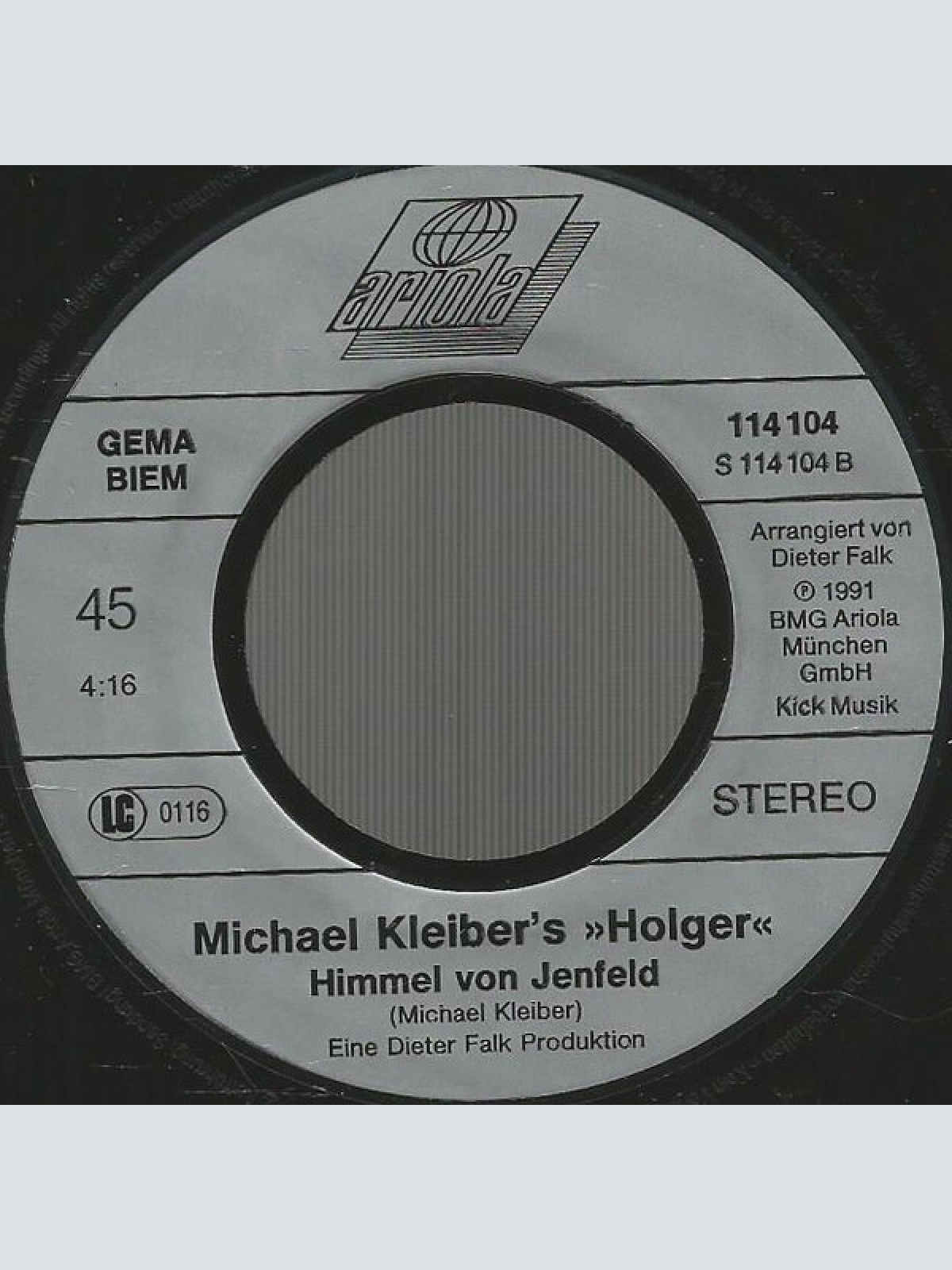 Vinyl / Michael Kleiber's "Holger"* - Mein Roter Manta
