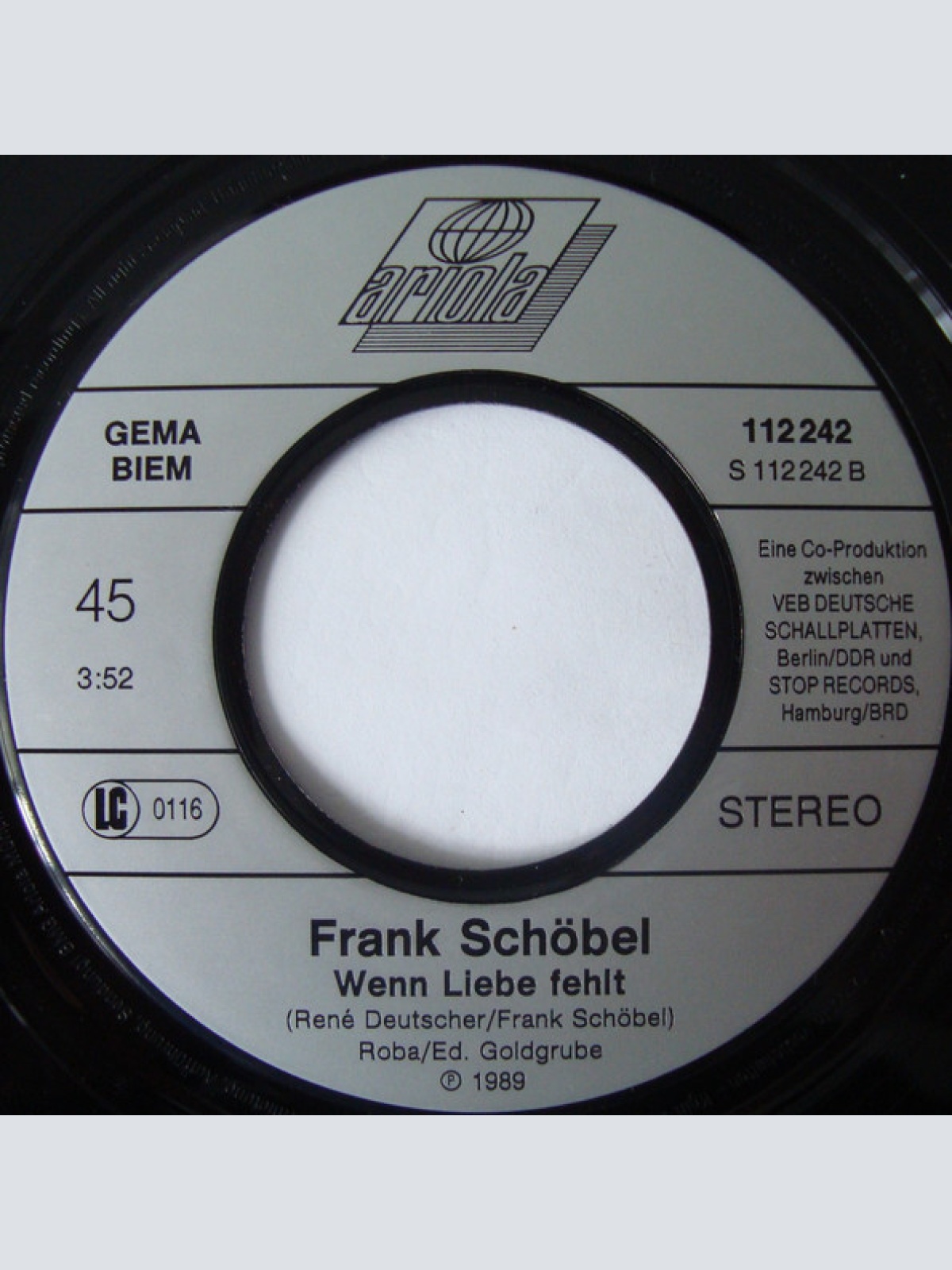 Vinyl / Frank Schöbel - Wir Brauchen Keine Lügen Mehr