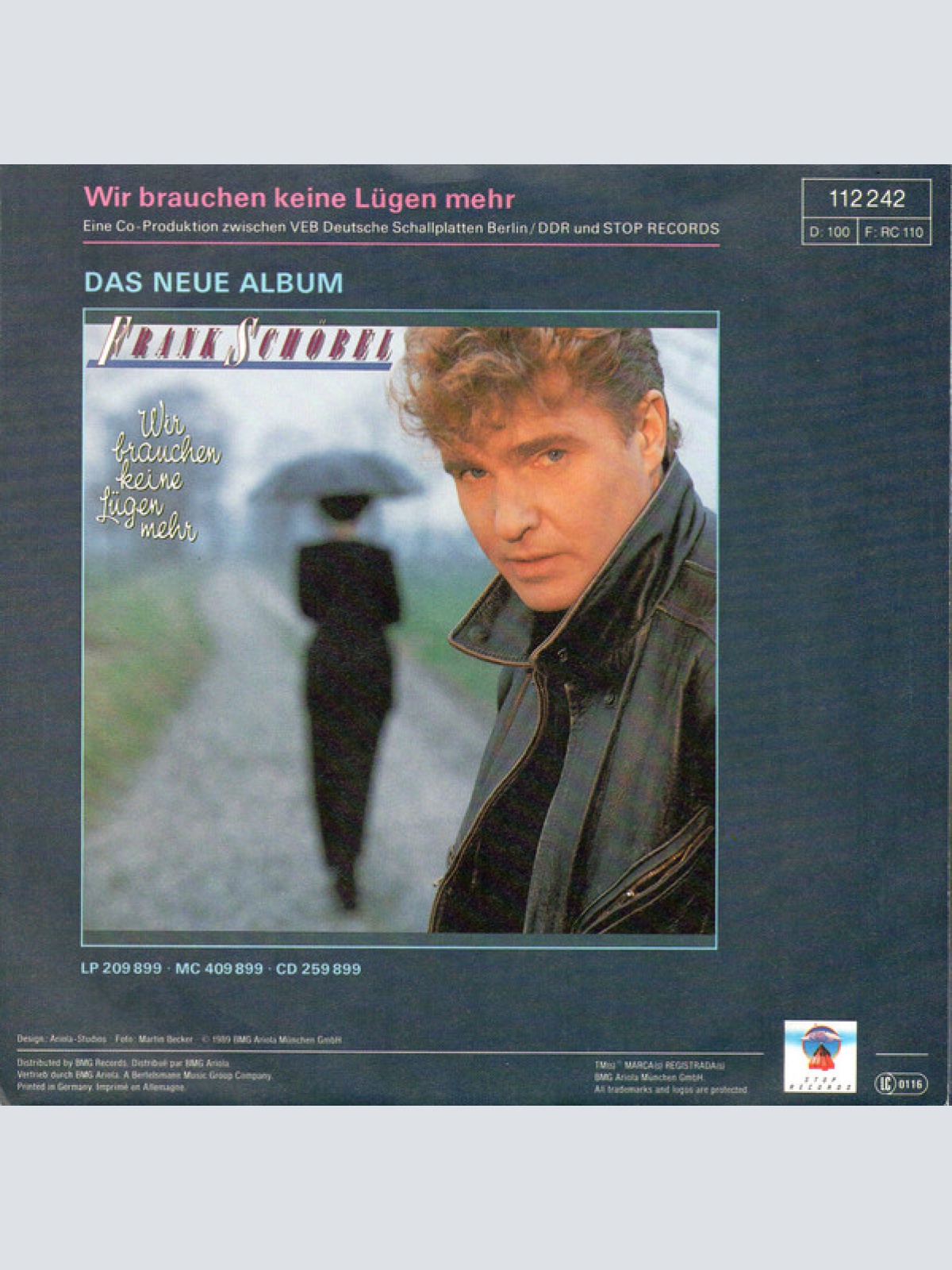 Vinyl / Frank Schöbel - Wir Brauchen Keine Lügen Mehr