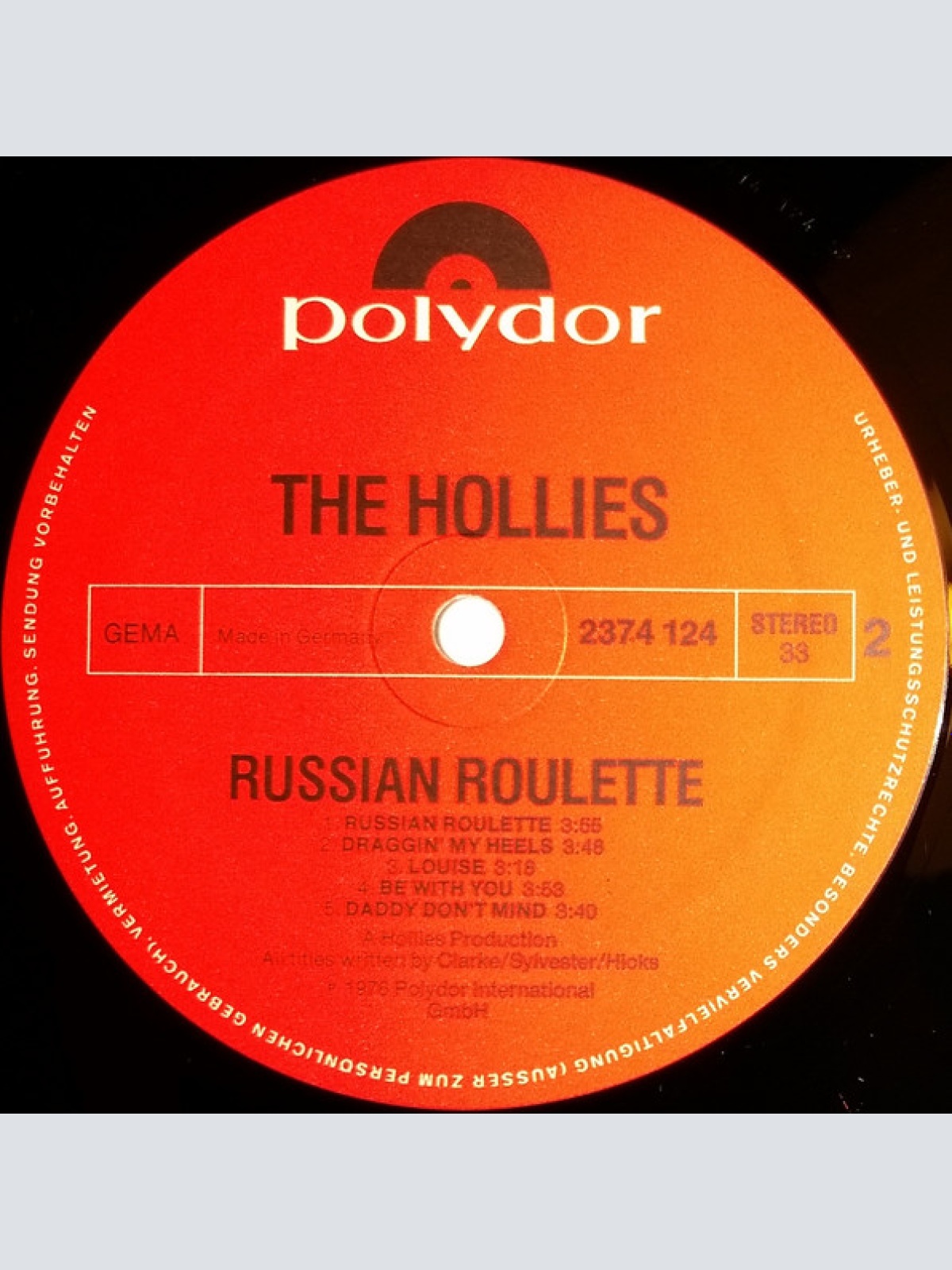 Vinyl / Hollies* - Russian Roulette