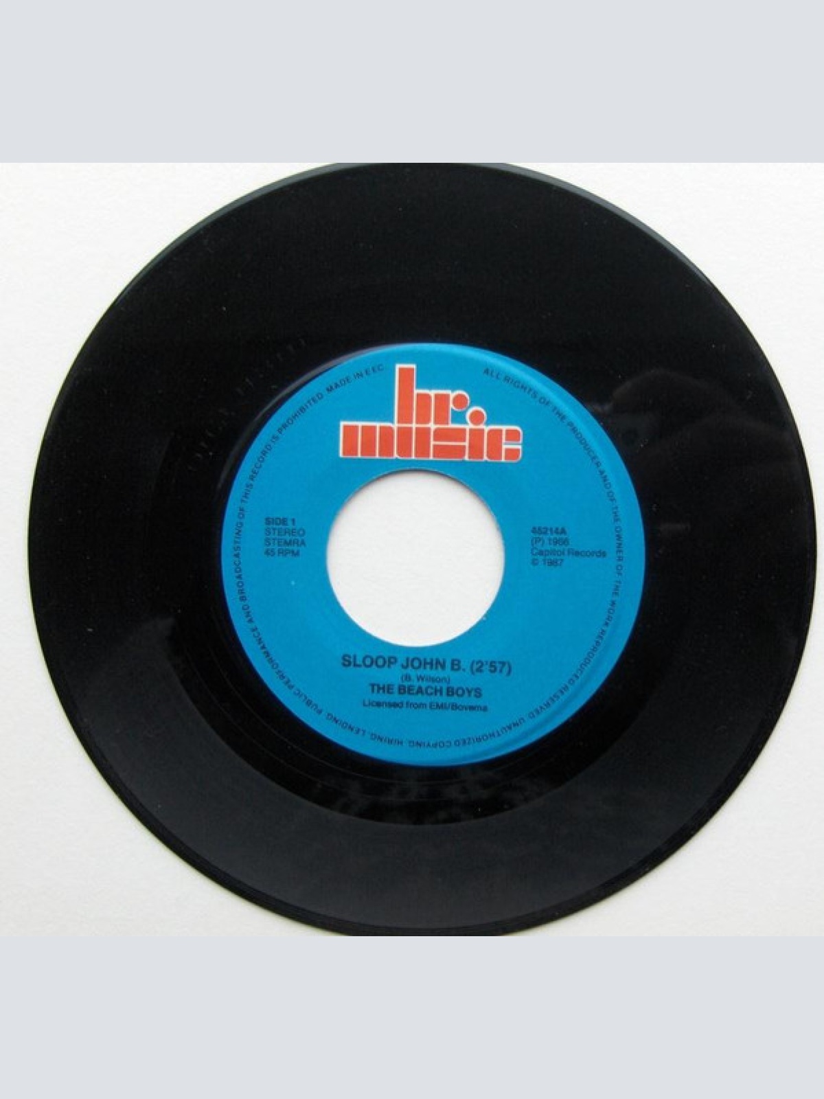 Vinyl / The Beach Boys - Sloop John B / I Can Hear Music