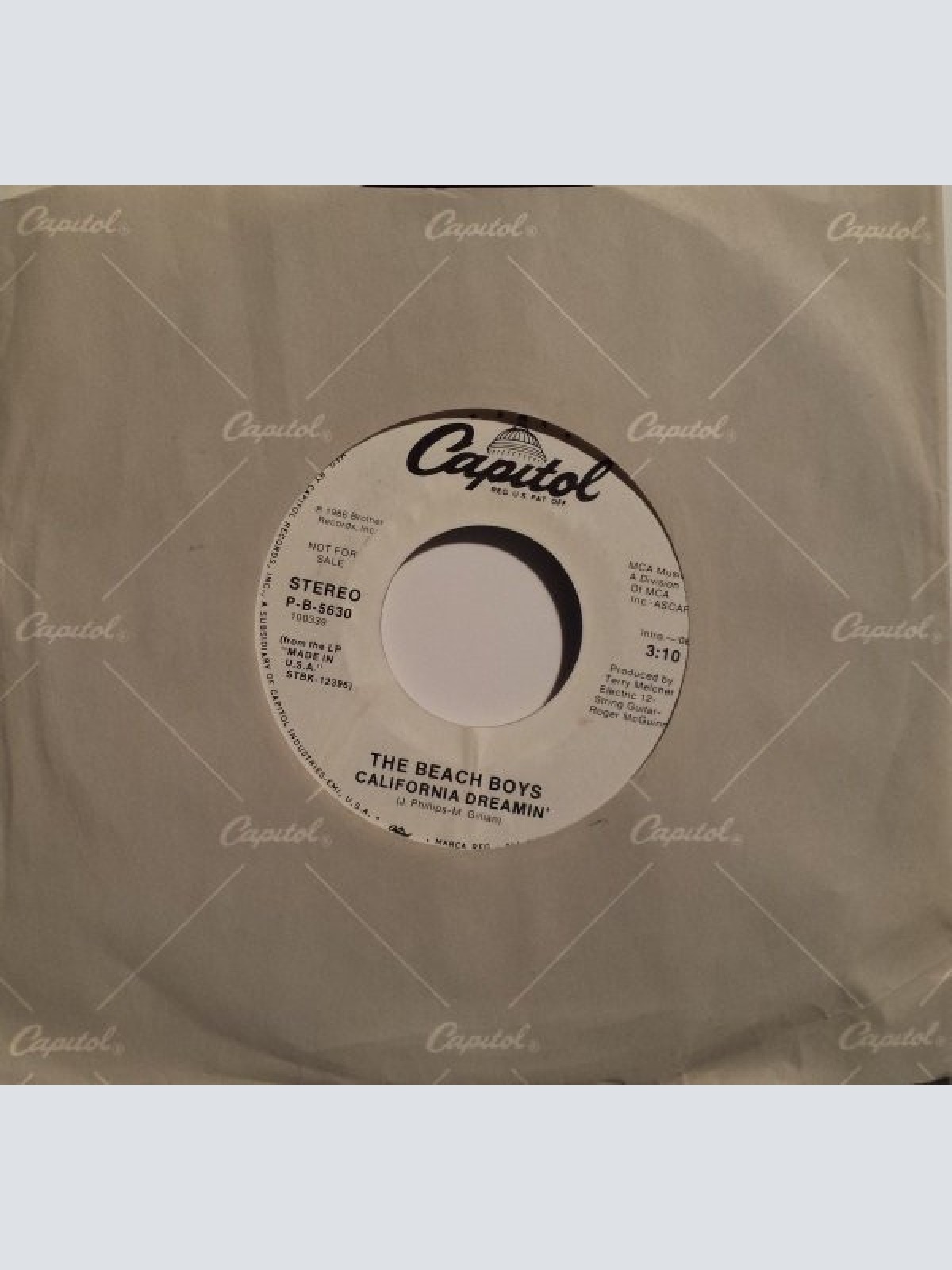Vinyl / Beach Boys* - California Dreamin'