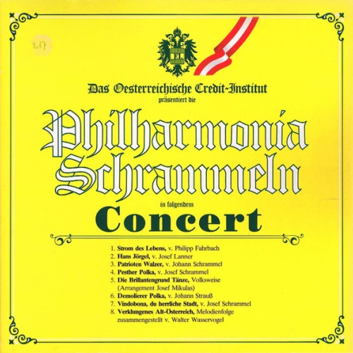 Vinyl / Philharmonia Schrammeln* - Das Oesterreichische Credit-Institut Präsentiert Die Philharmonia Schrammeln In Folgendem Concert